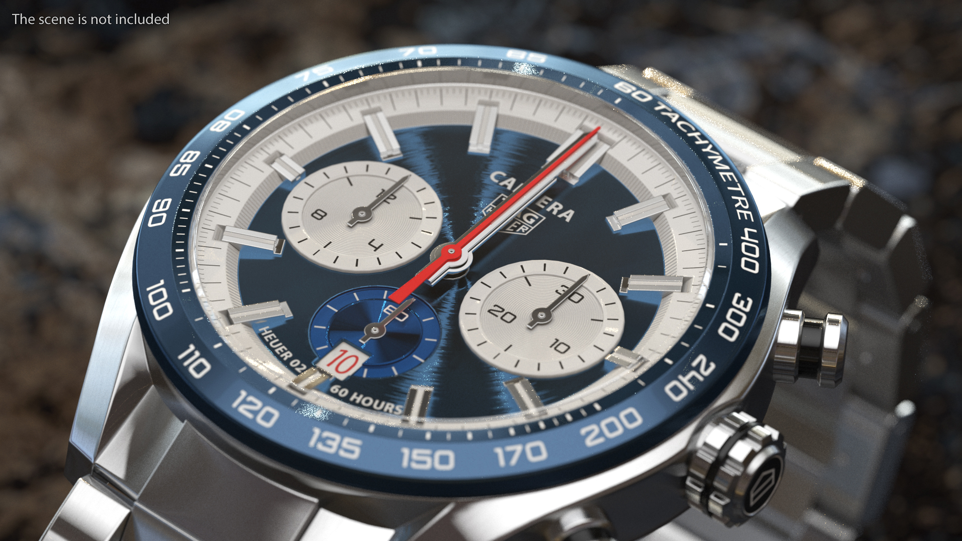 Tag Heuer Carrera Dial Blue 3D