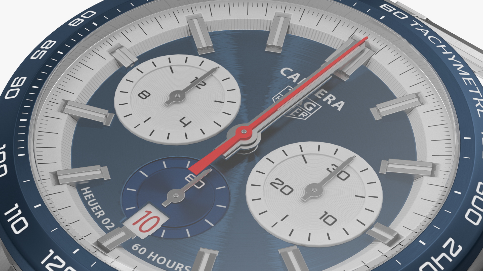 Tag Heuer Carrera Dial Blue 3D