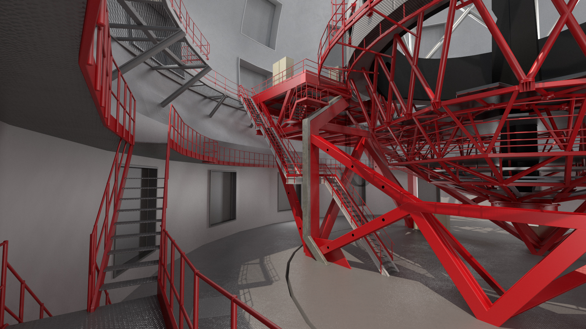 3D Dome Telescope Rigged