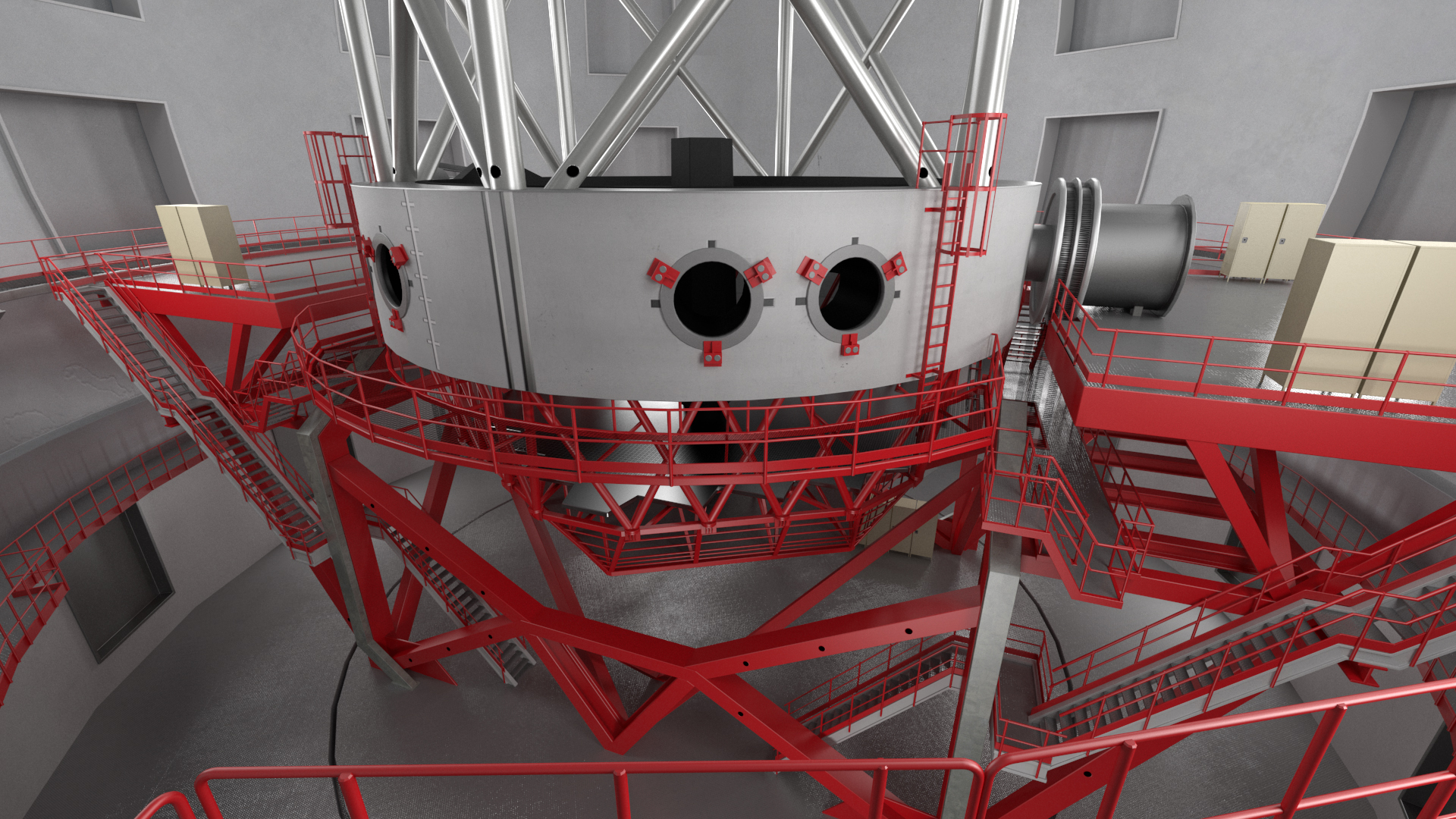3D Dome Telescope Rigged