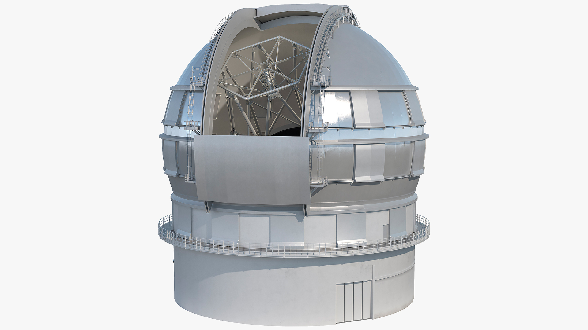 3D Dome Telescope Rigged