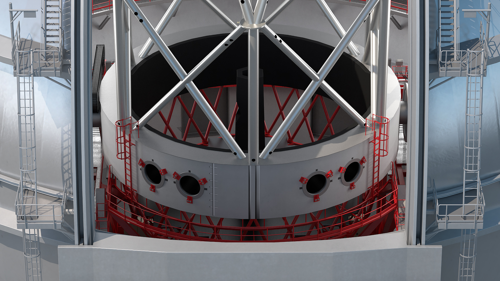 3D Dome Telescope Rigged
