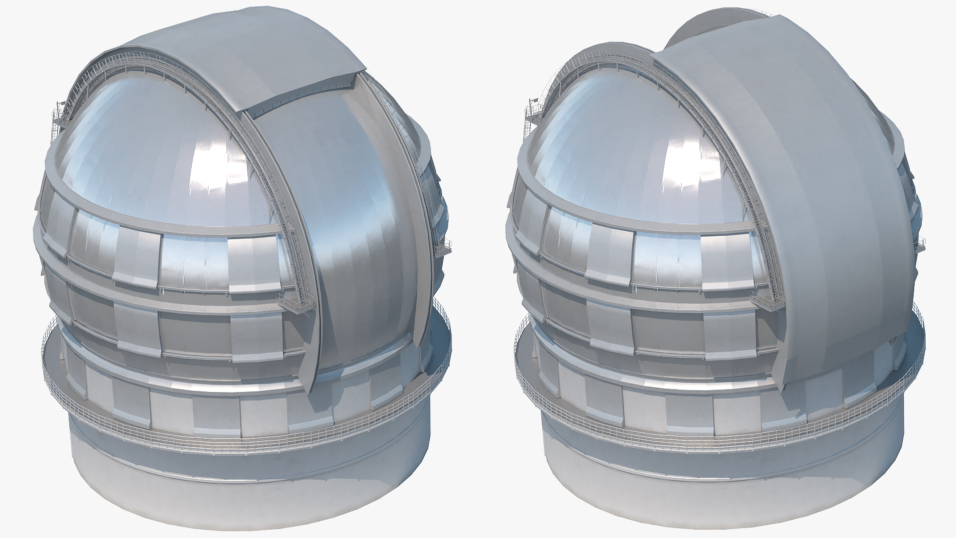 3D Dome Telescope Rigged