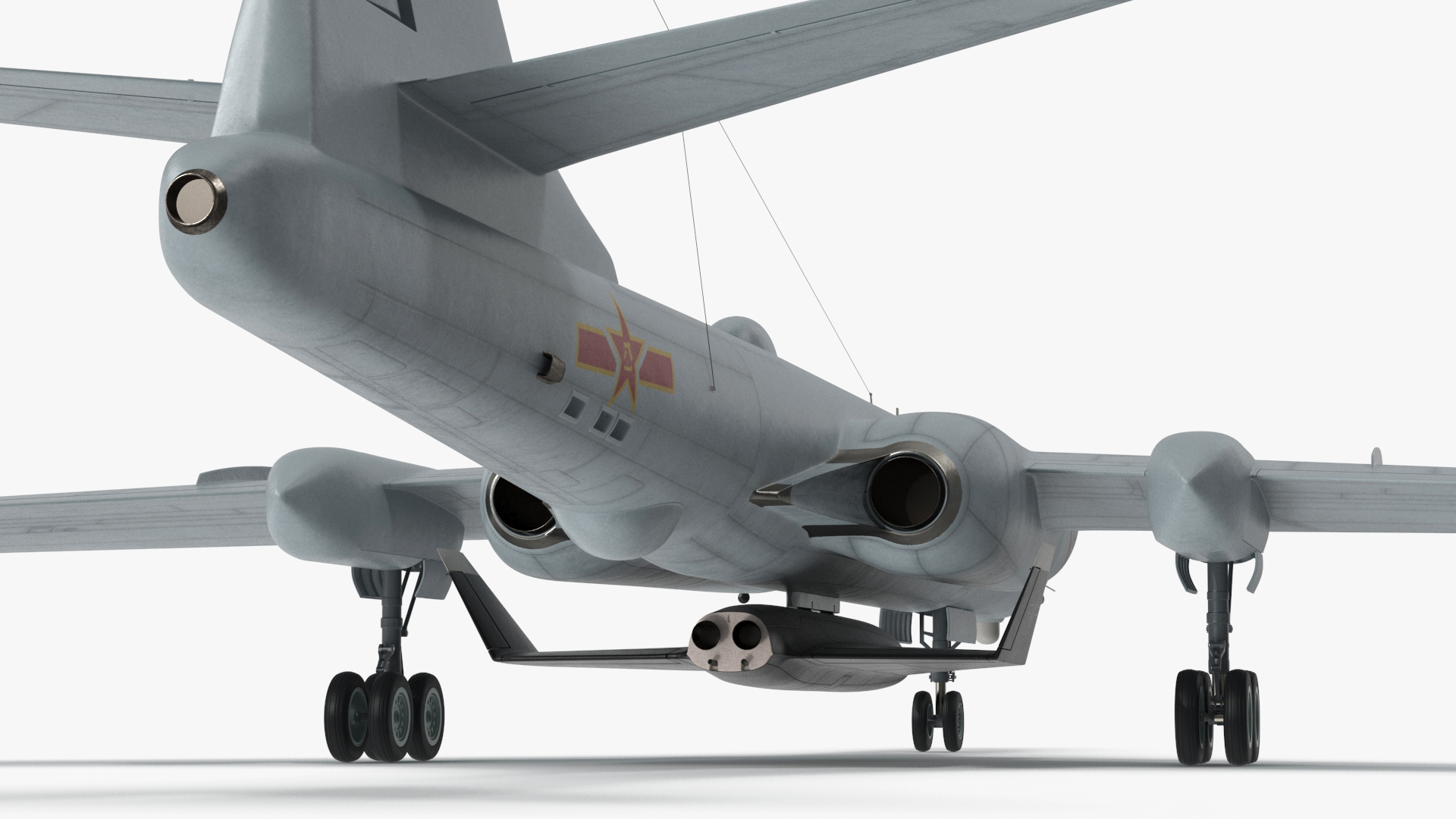Xian H-6 China Strategic Bomber with Reconnaissance Drone 3D