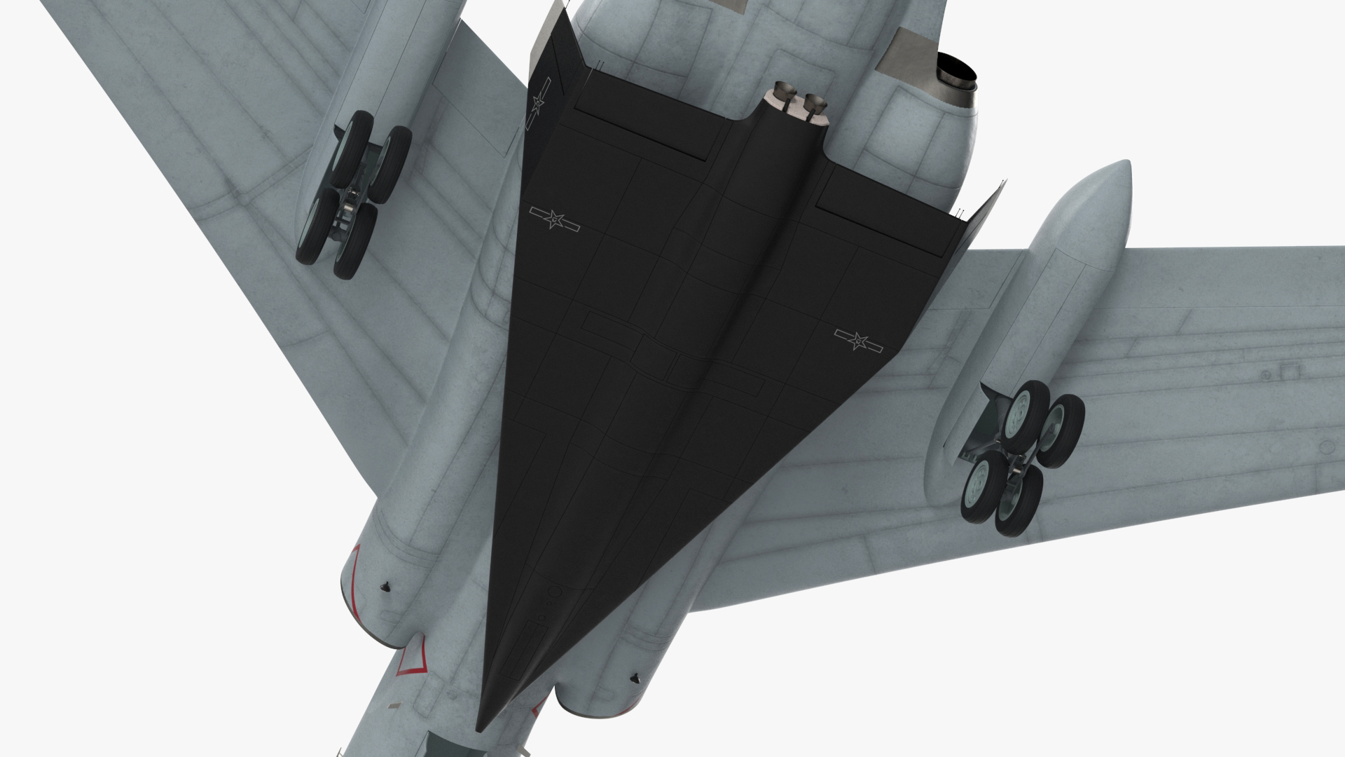 Xian H-6 China Strategic Bomber with Reconnaissance Drone 3D