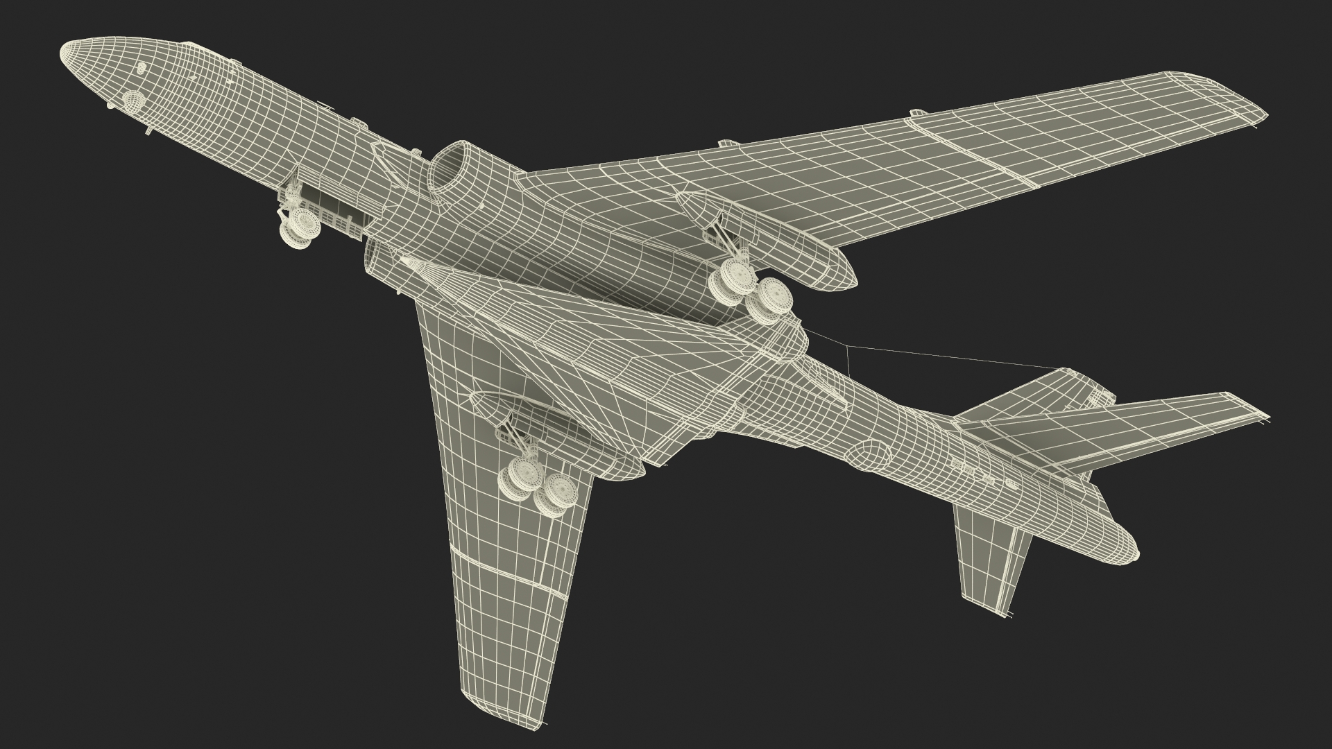 Xian H-6 China Strategic Bomber with Reconnaissance Drone 3D