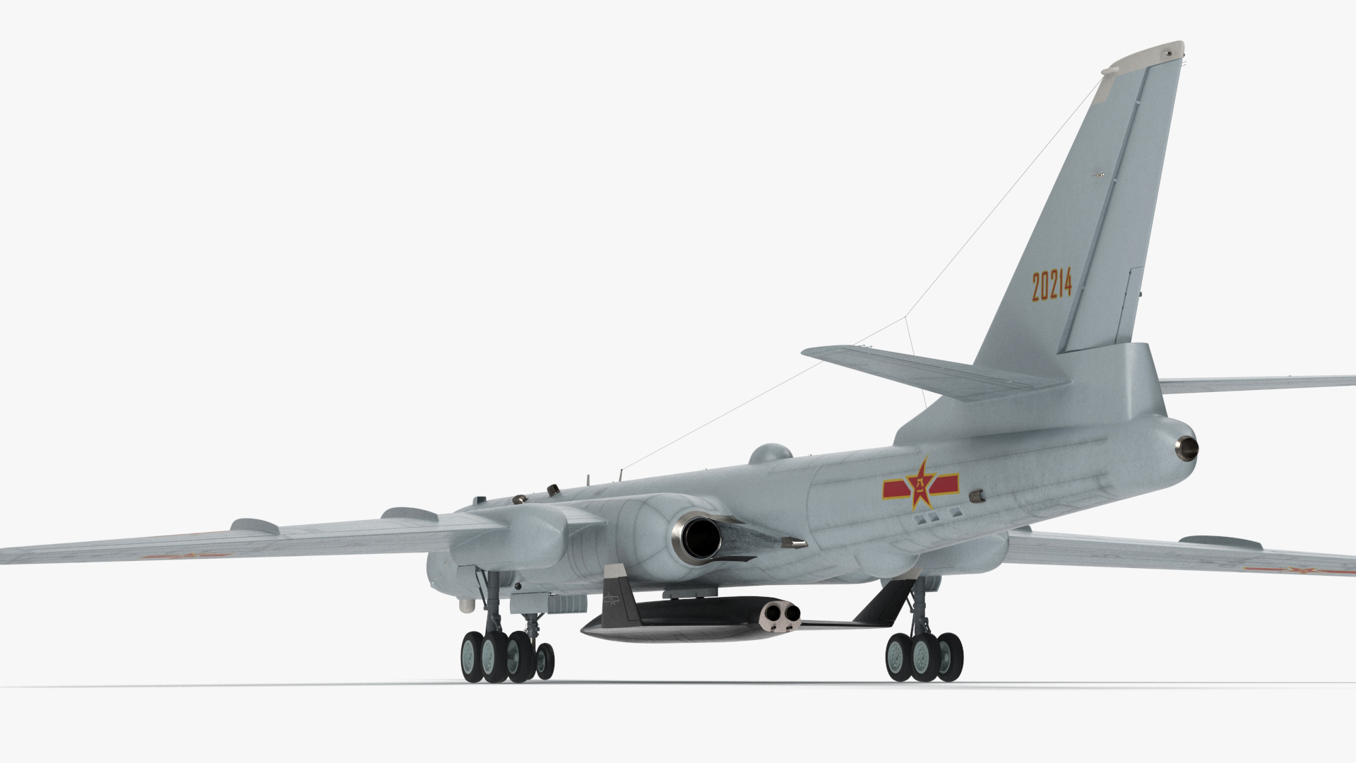Xian H-6 China Strategic Bomber with Reconnaissance Drone 3D
