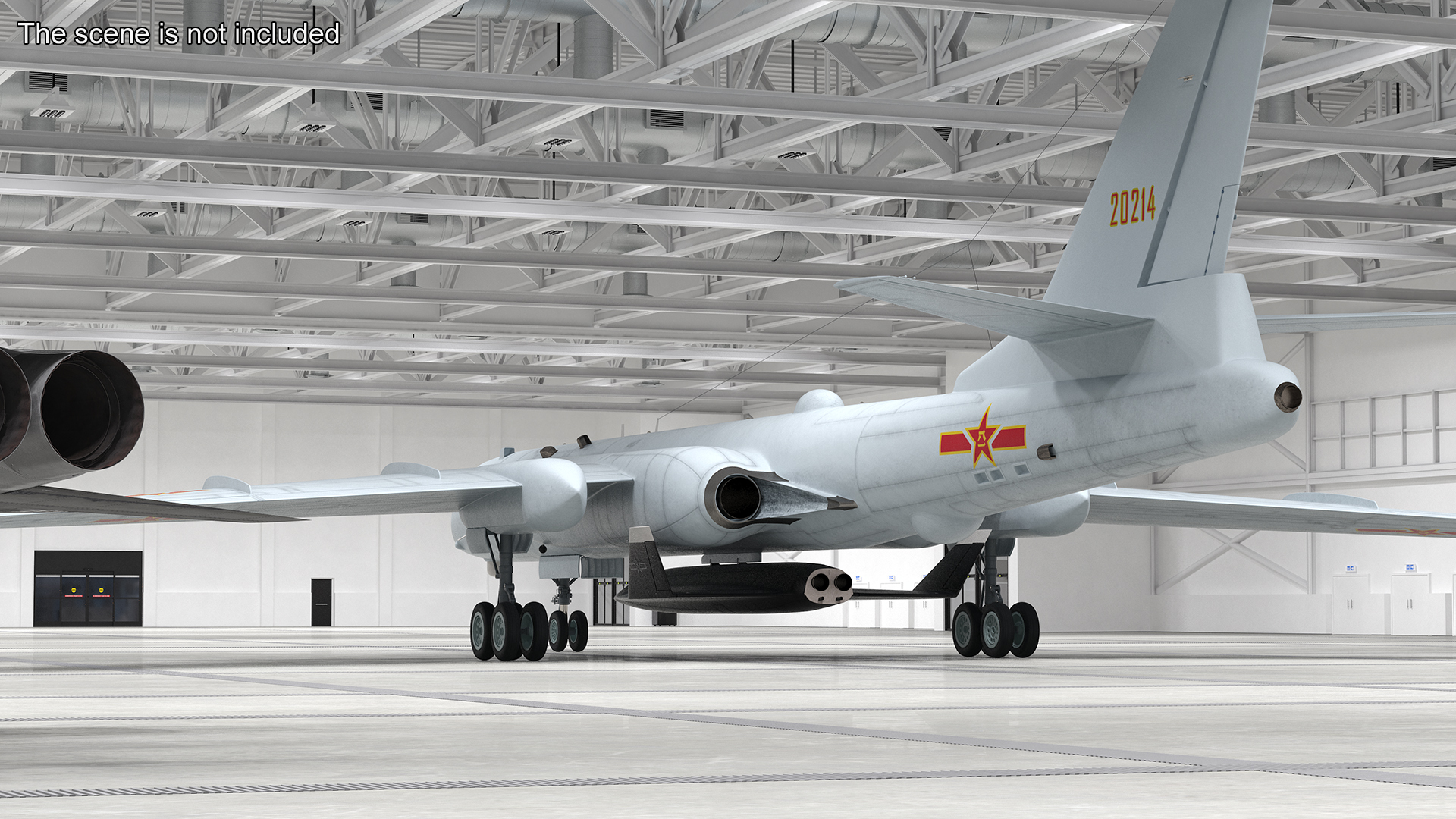 Xian H-6 China Strategic Bomber with Reconnaissance Drone 3D