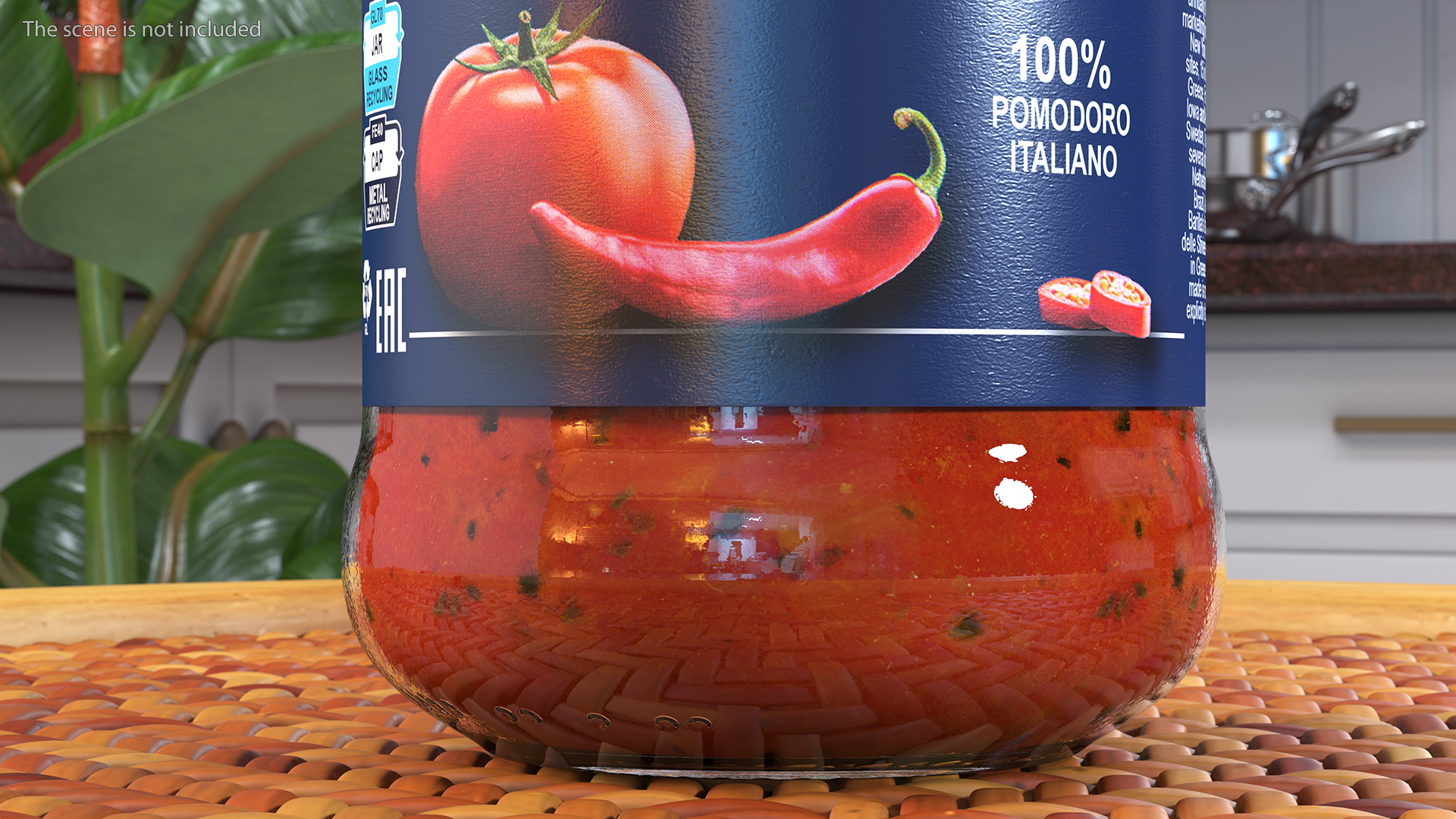 3D Barilla Sauce Can 12oz Set