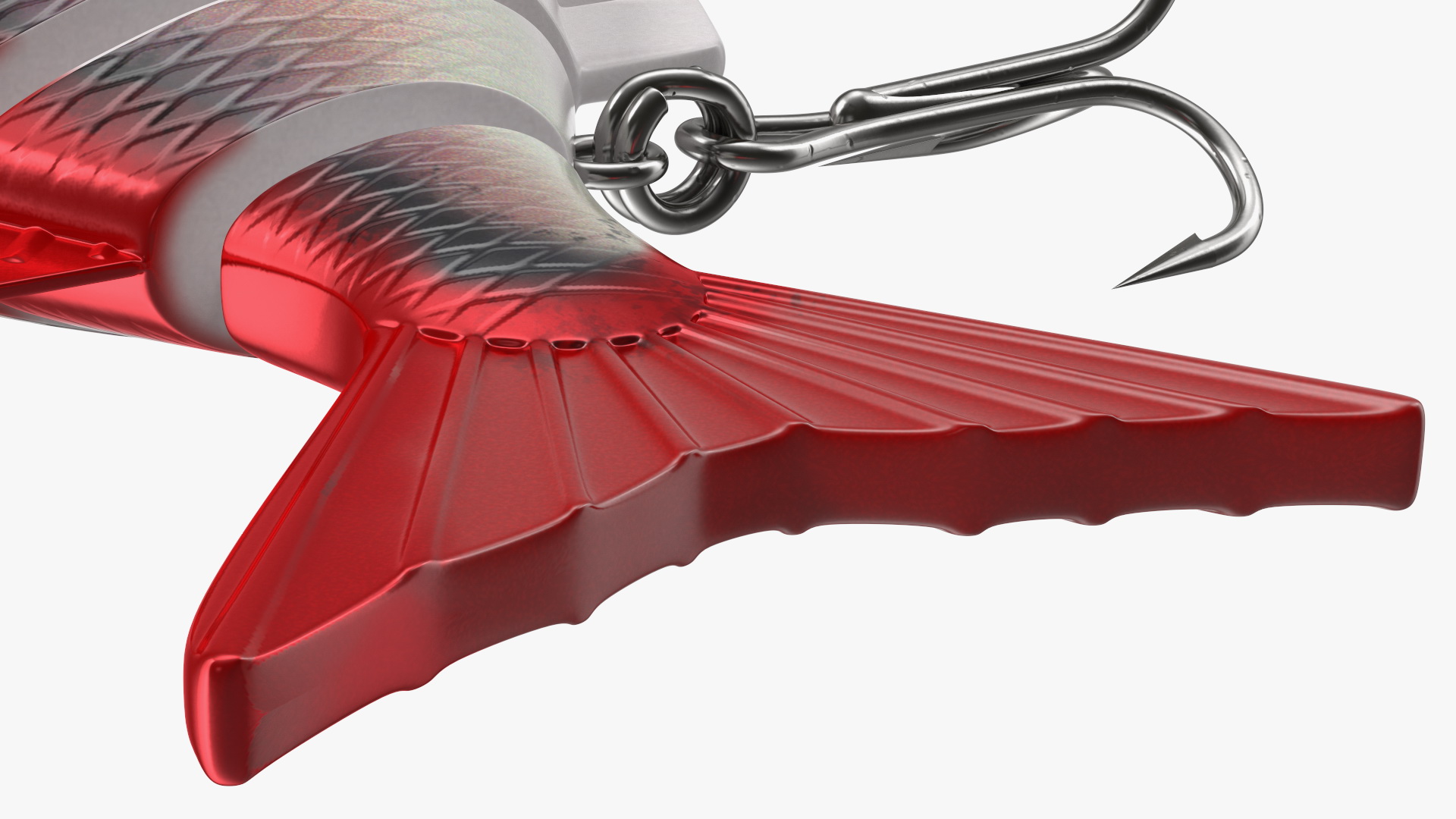 3D Multi Jointed Crankbaits Red Lure model