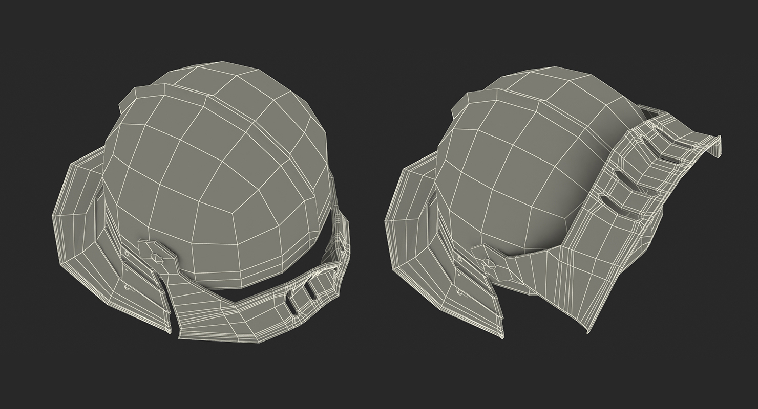 German Sallet Medieval Helmet 3D model