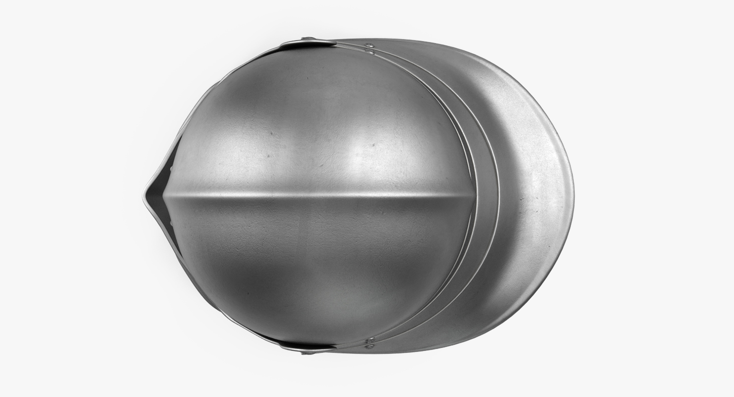 German Sallet Medieval Helmet 3D model