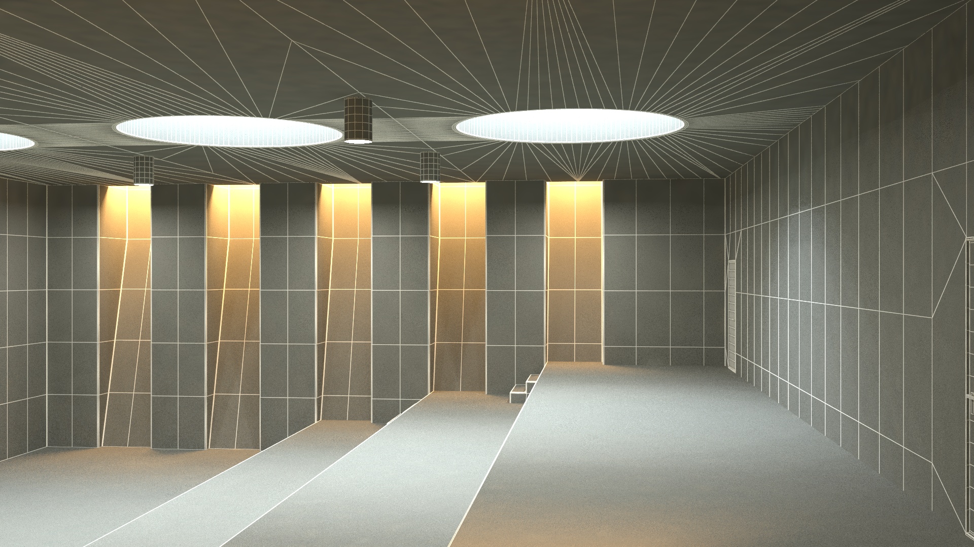 Empty Assembly Hall 3D model
