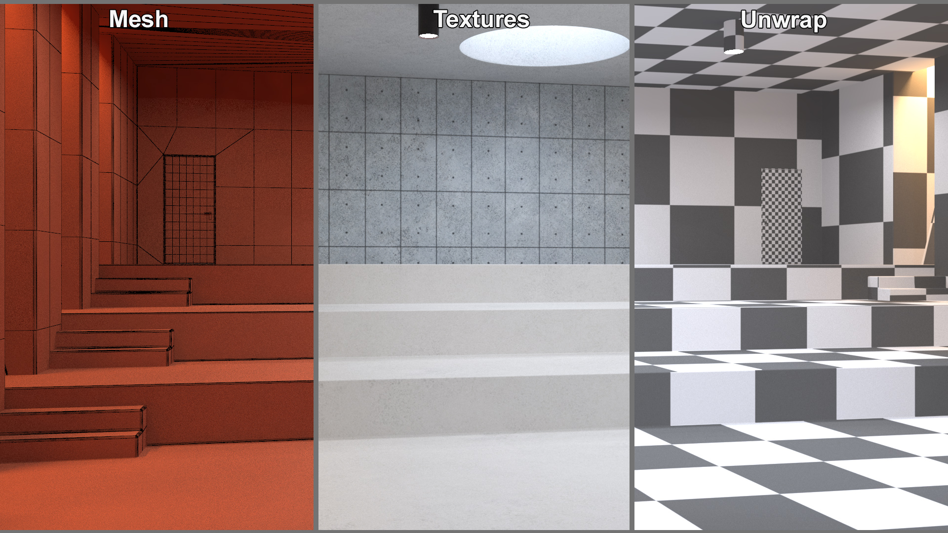 Empty Assembly Hall 3D model