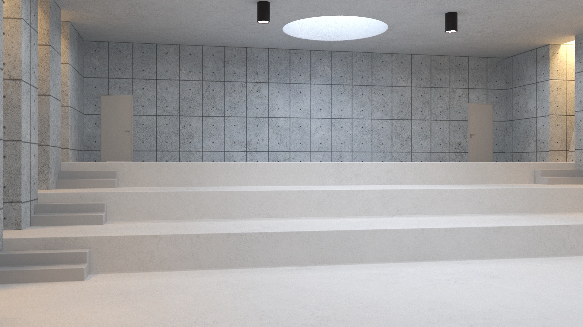 Empty Assembly Hall 3D model
