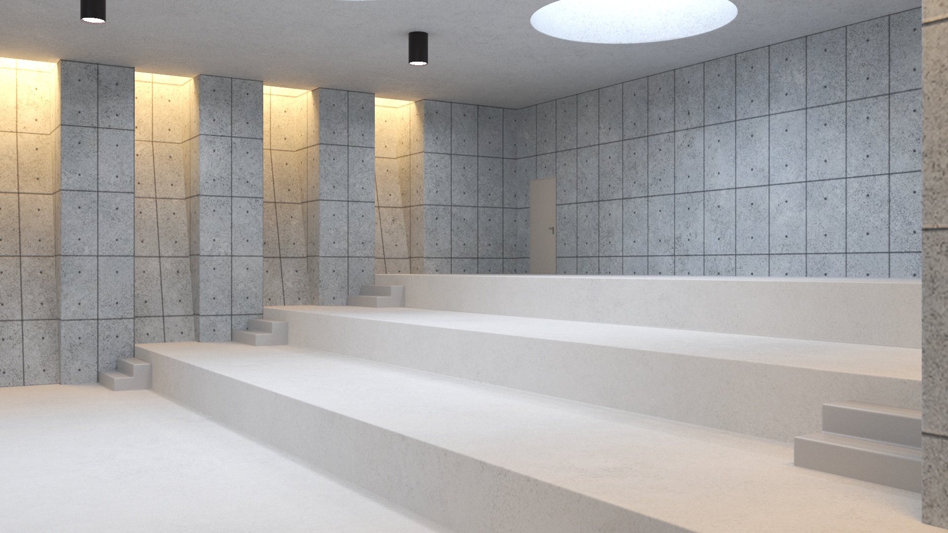Empty Assembly Hall 3D model