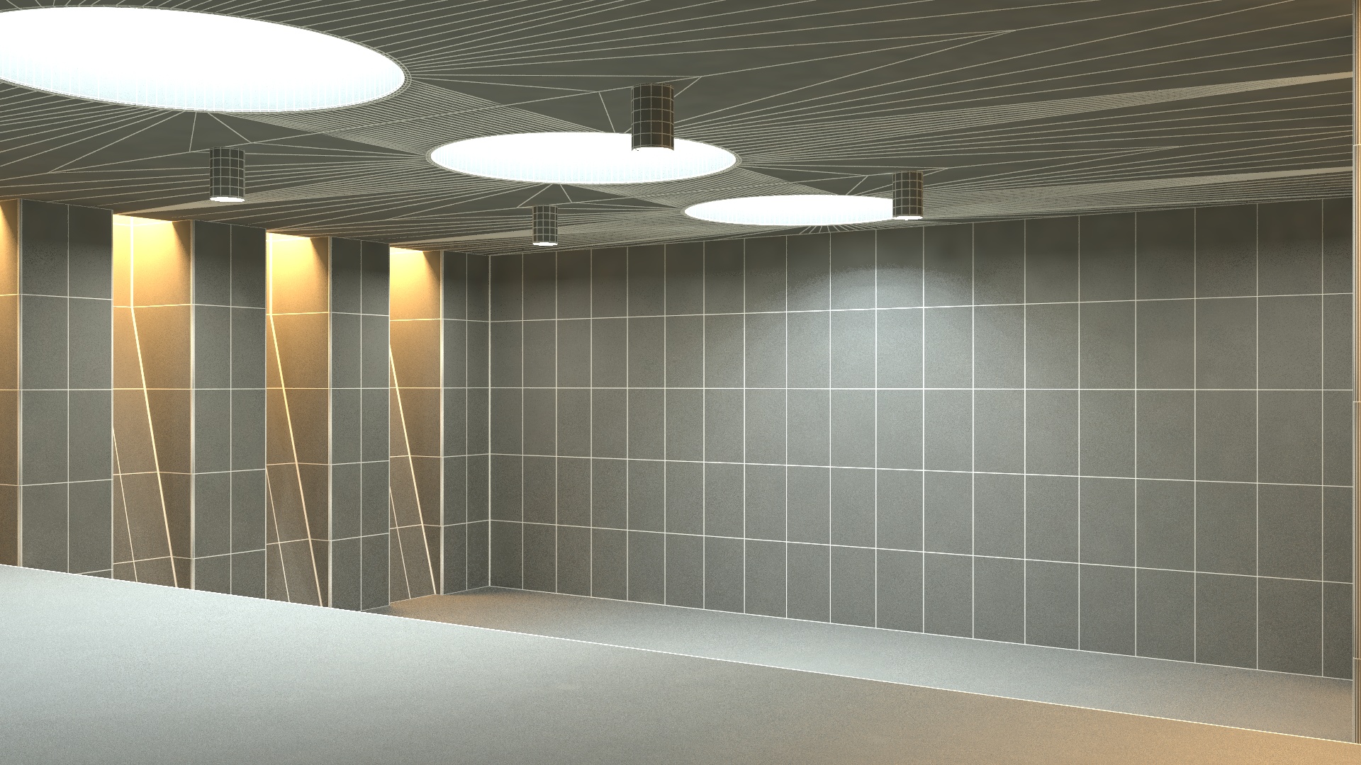 Empty Assembly Hall 3D model