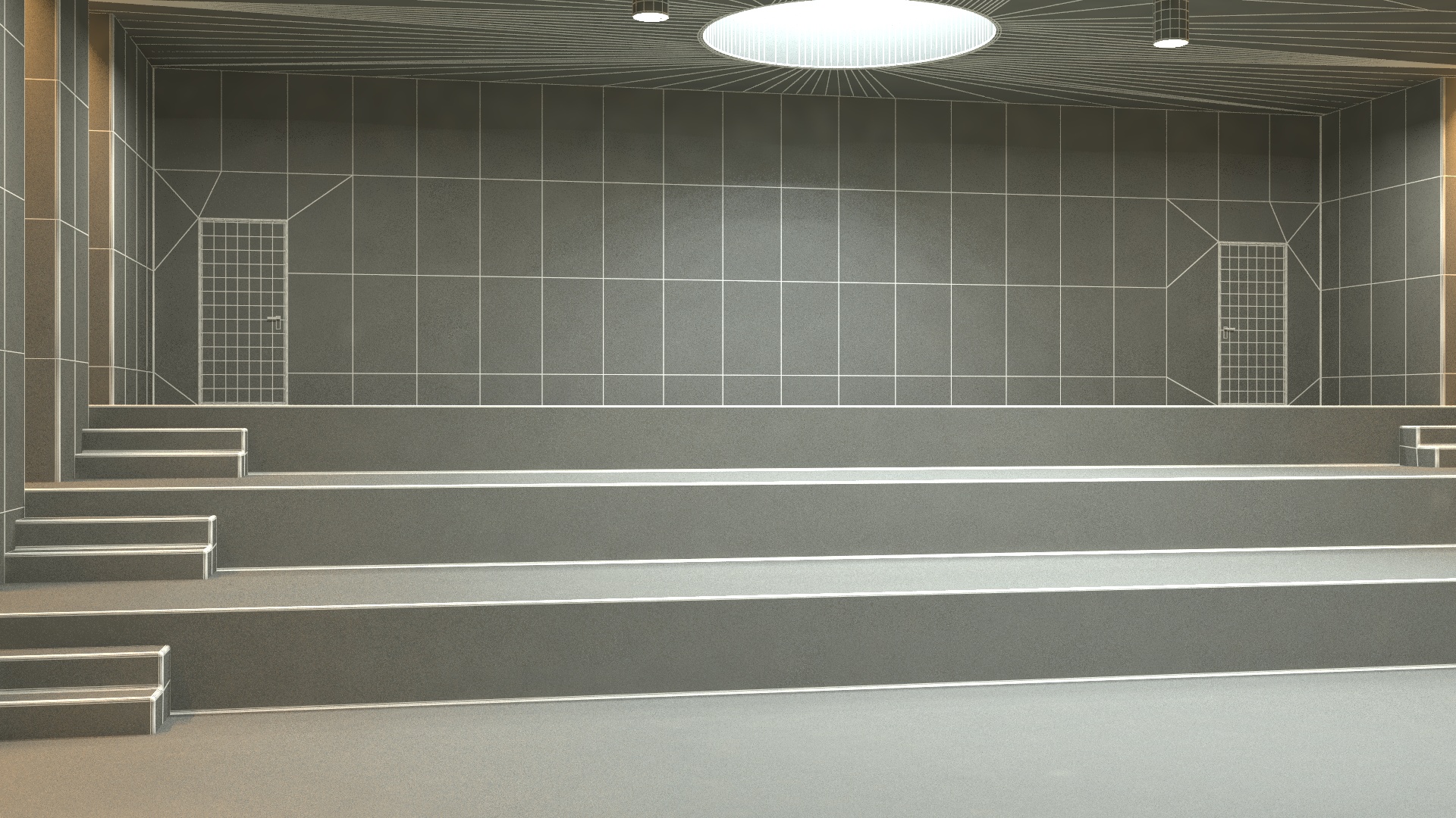 Empty Assembly Hall 3D model