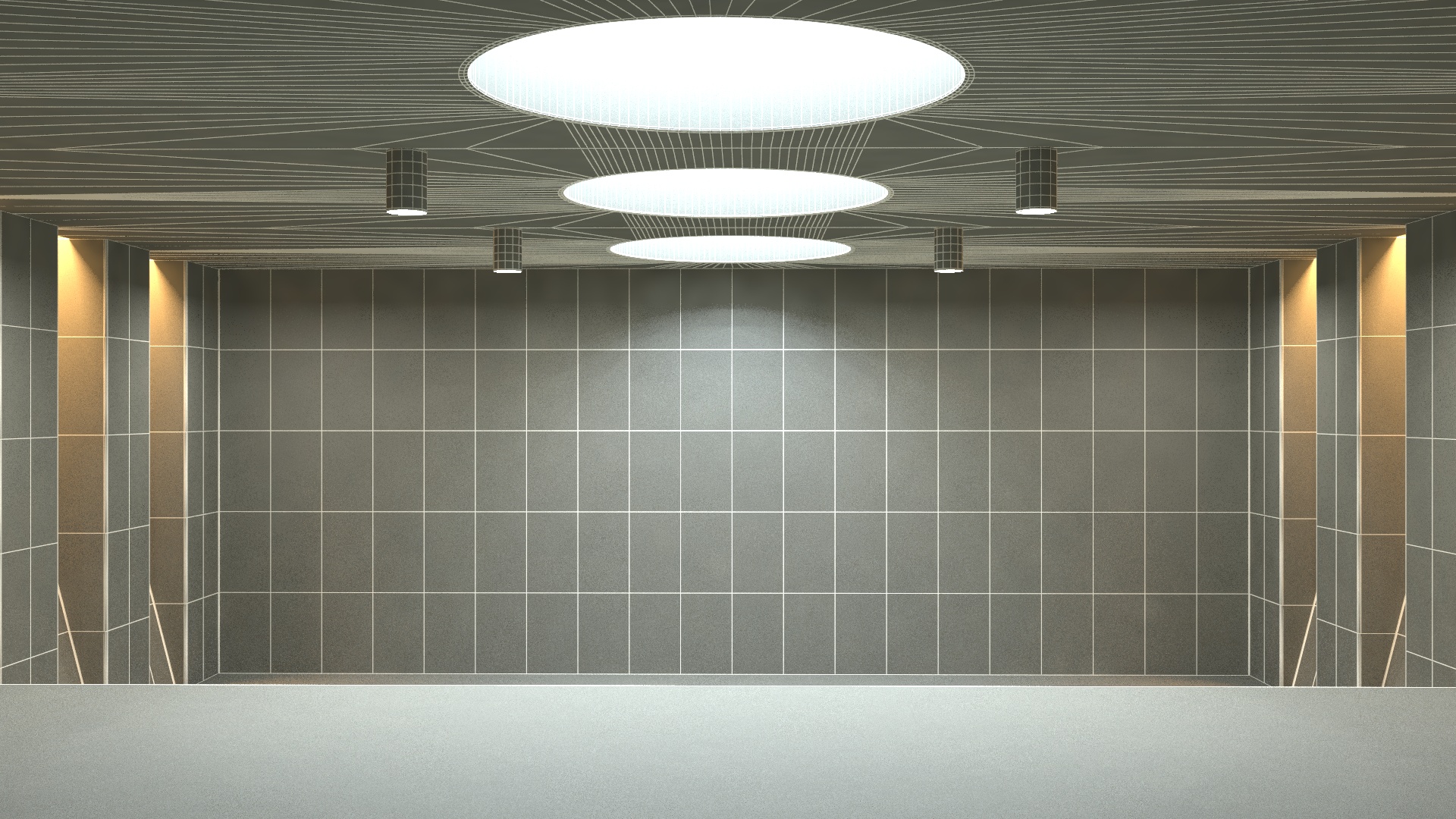 Empty Assembly Hall 3D model