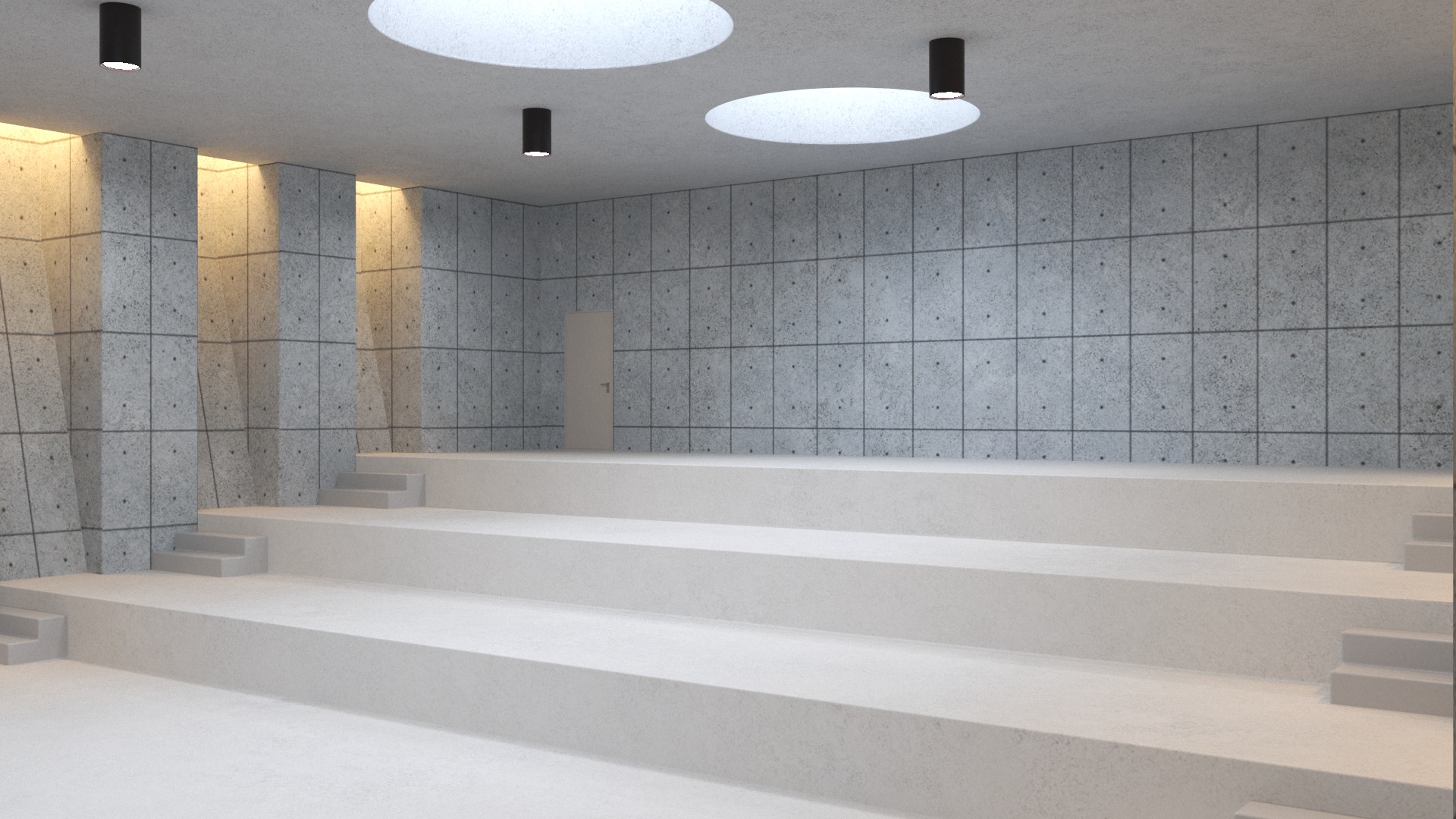 Empty Assembly Hall 3D model