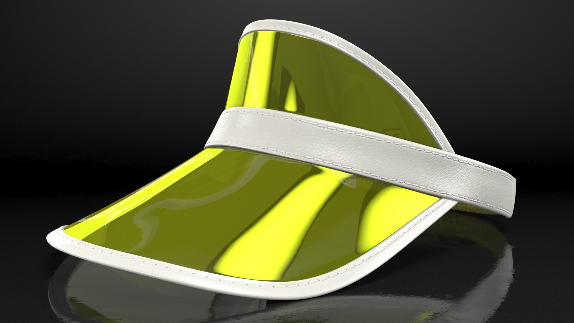 3D Clear Colored Plastic Sun Visor