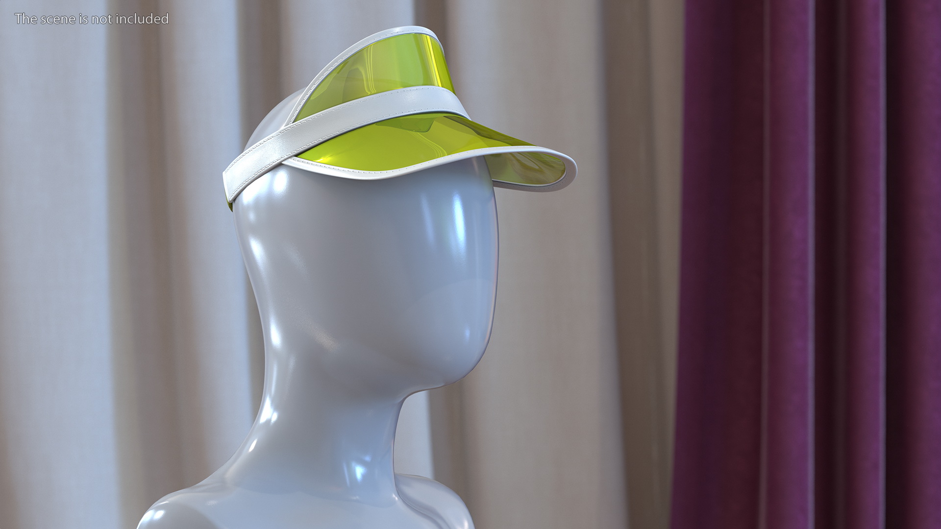 3D Clear Colored Plastic Sun Visor