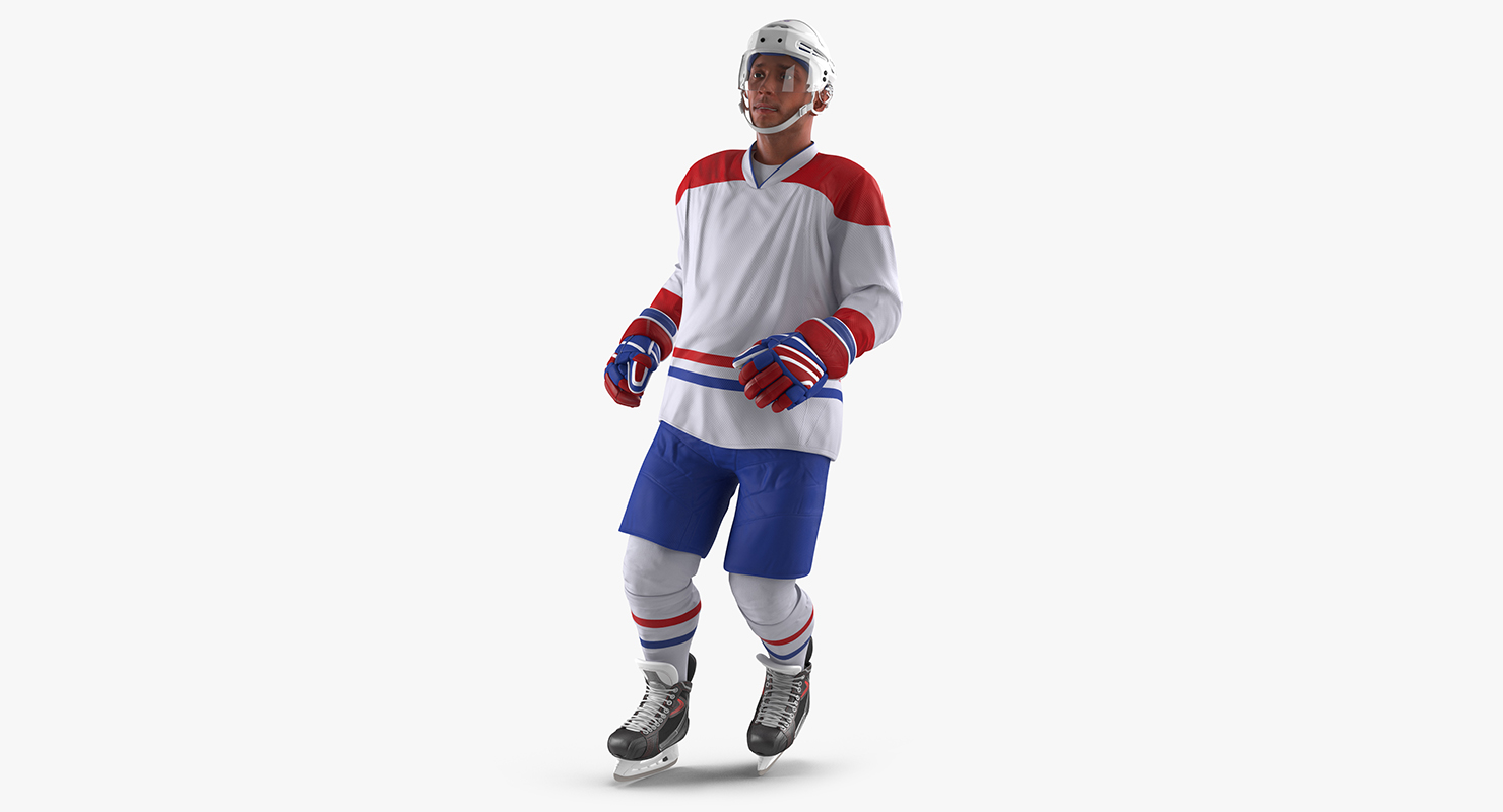 3D model Hockey Player Generic 3 Rigged