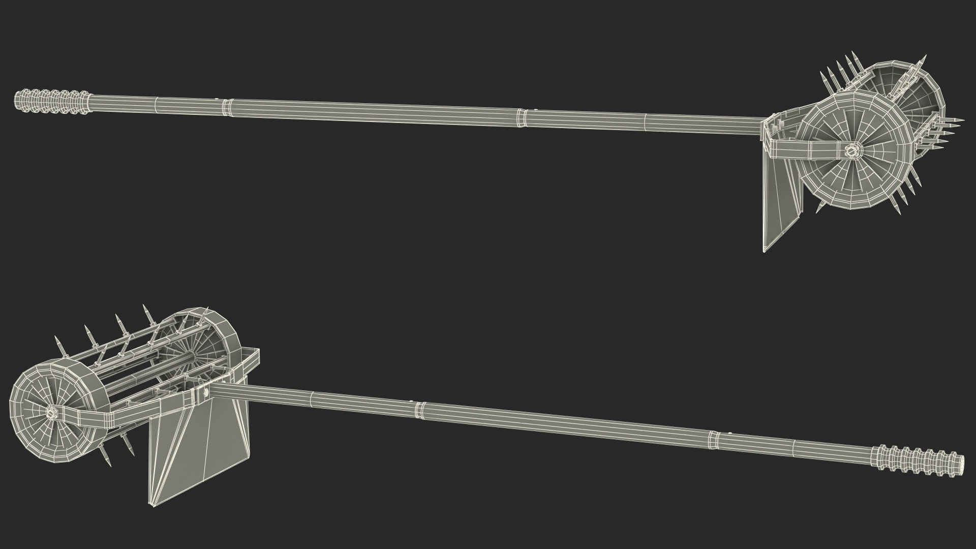 3D model Lawn Spike Aerator Roller