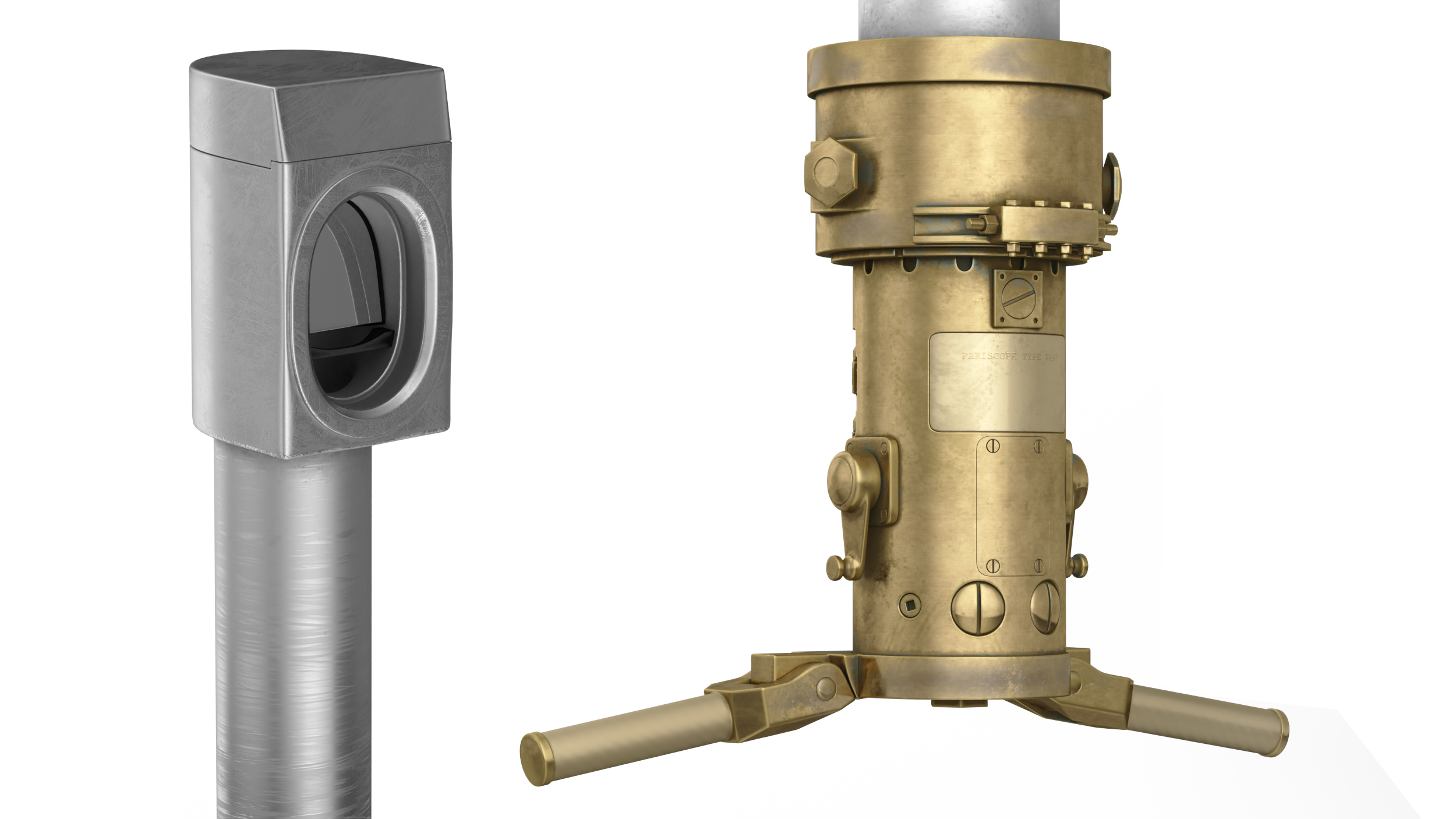3D model Retro Submarine Periscope