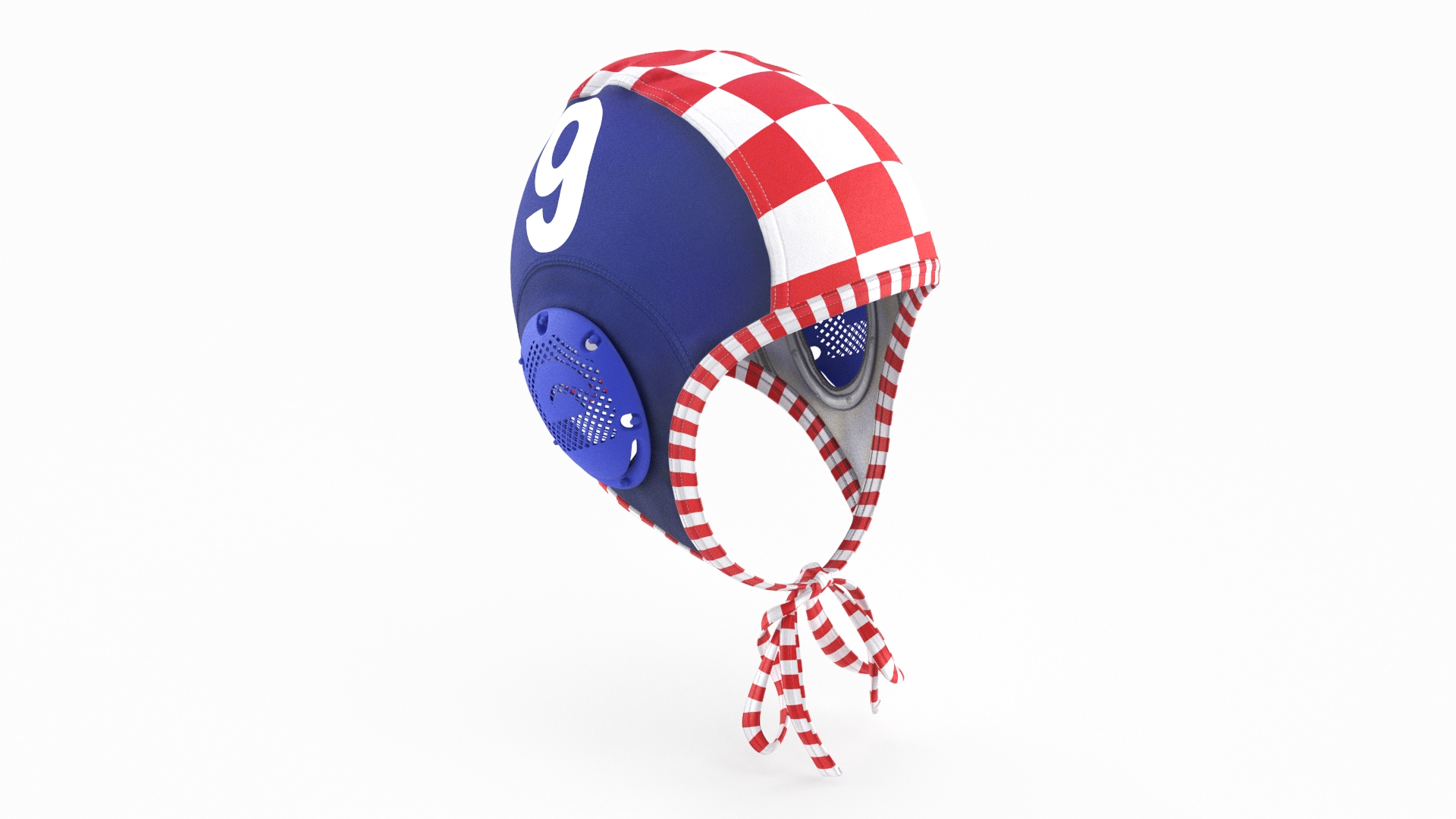 3D Water polo cap Red model