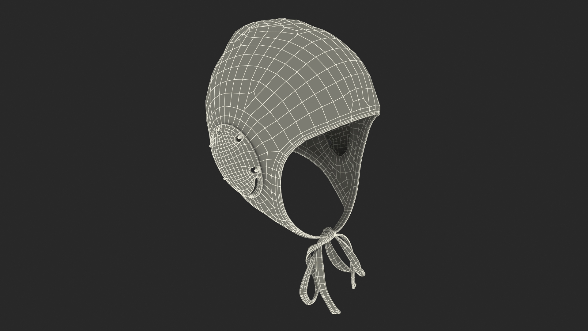 3D Water polo cap Red model