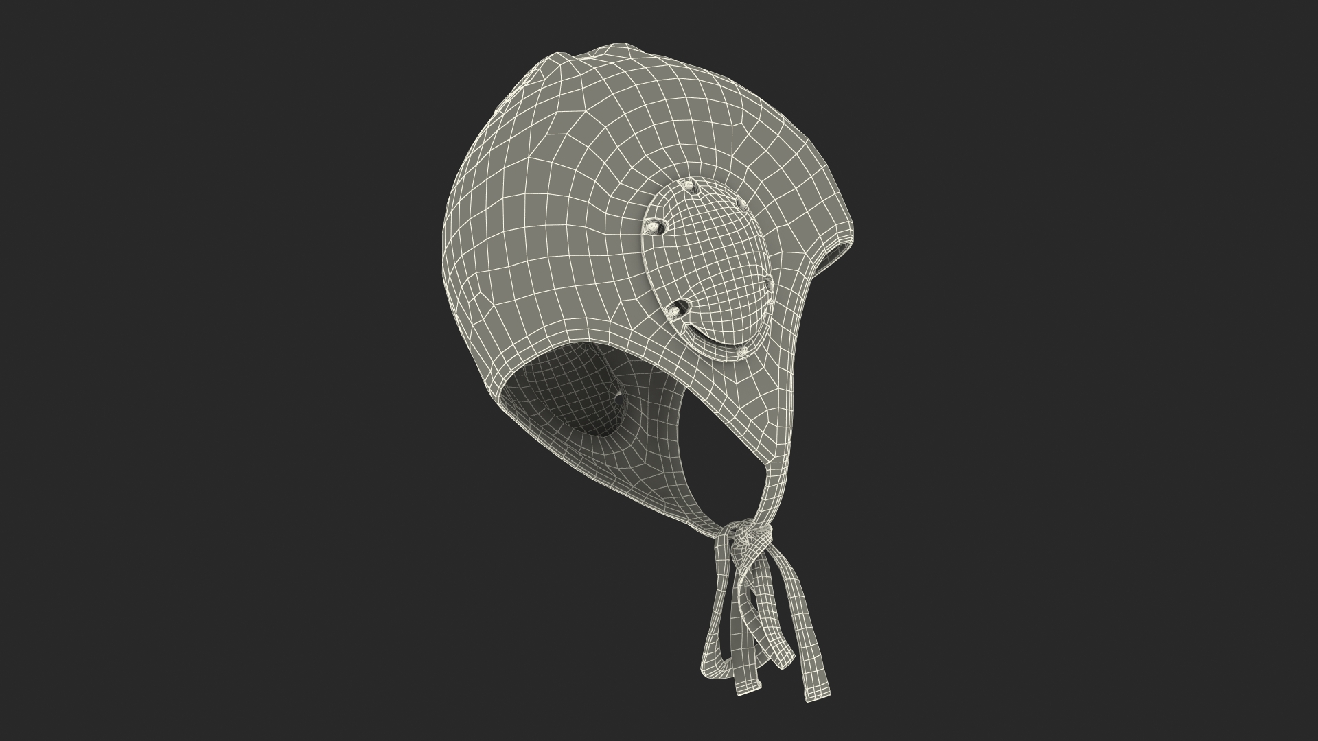 3D Water polo cap Red model