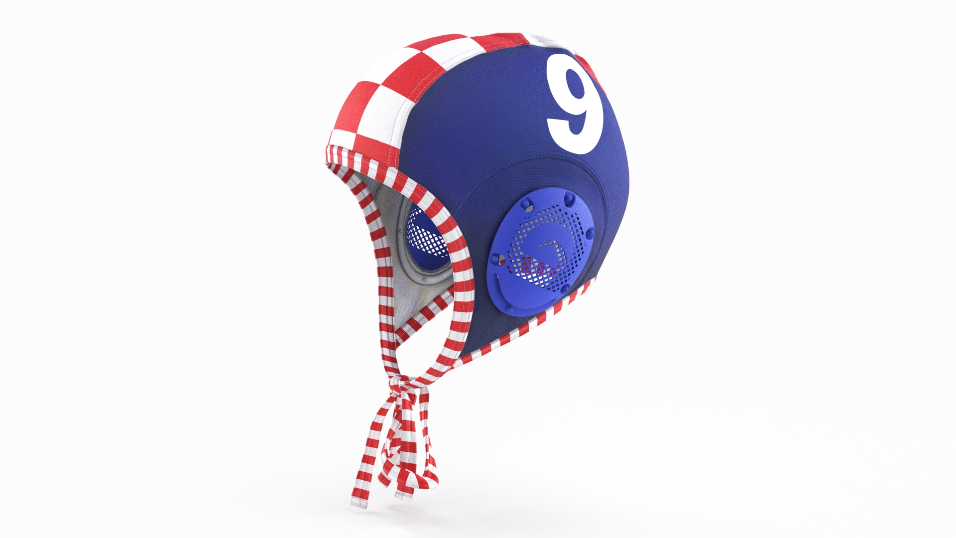 3D Water polo cap Red model