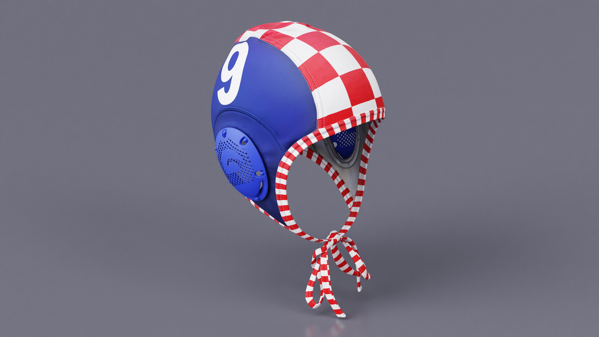 3D Water polo cap Red model