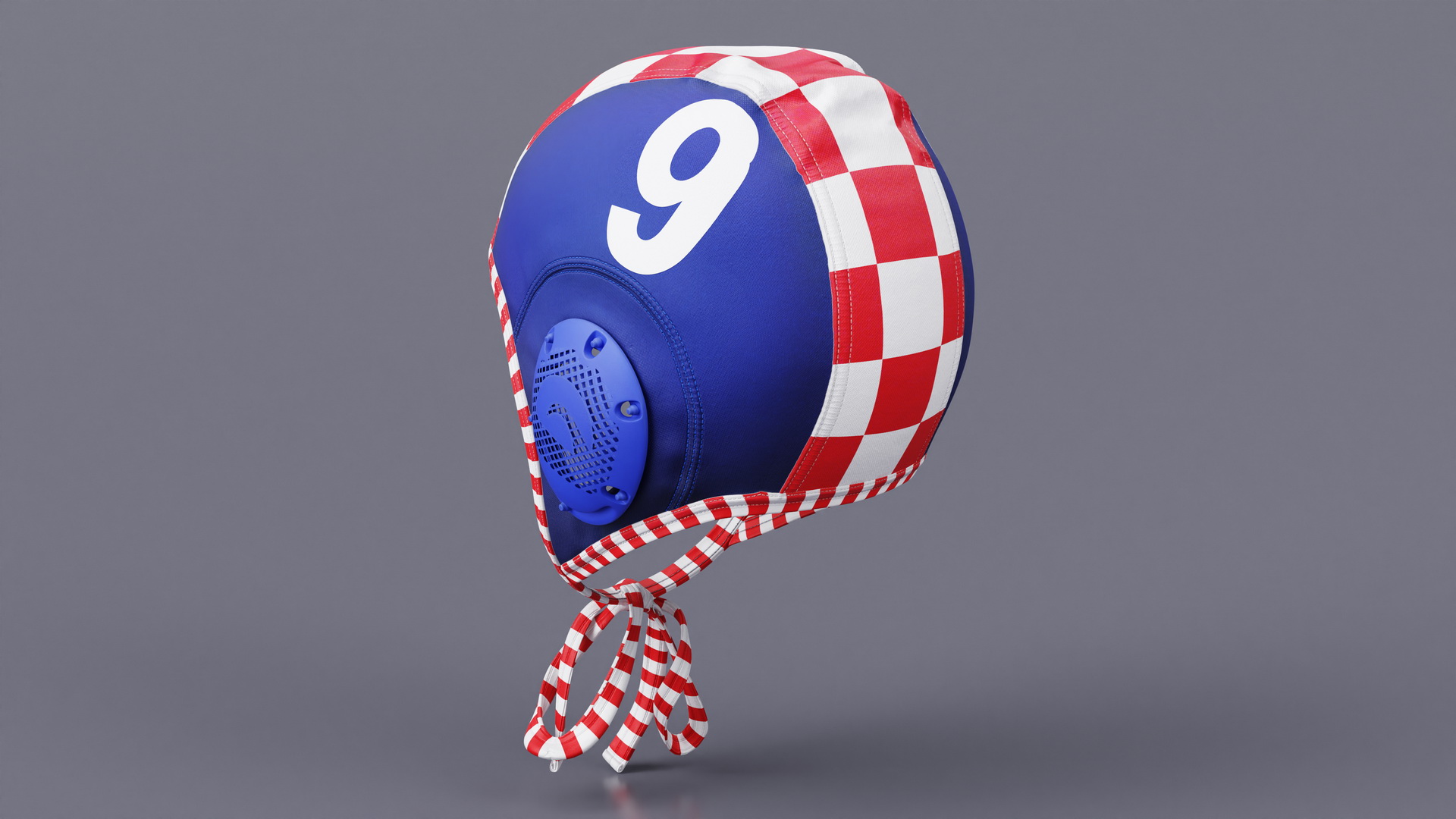 3D Water polo cap Red model