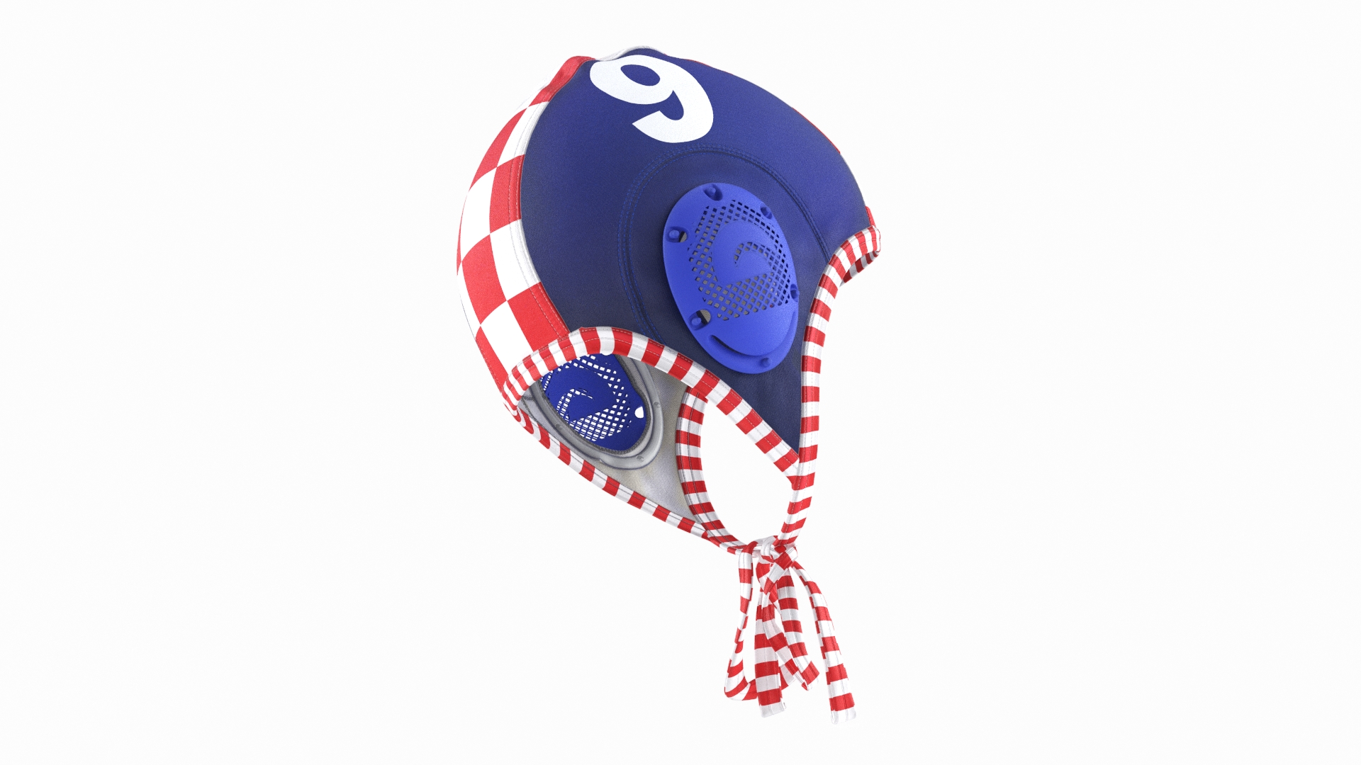 3D Water polo cap Red model