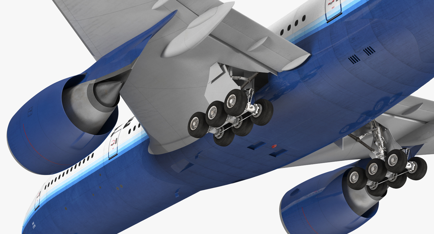 Boeing 777 200 United Airlines Rigged 3D