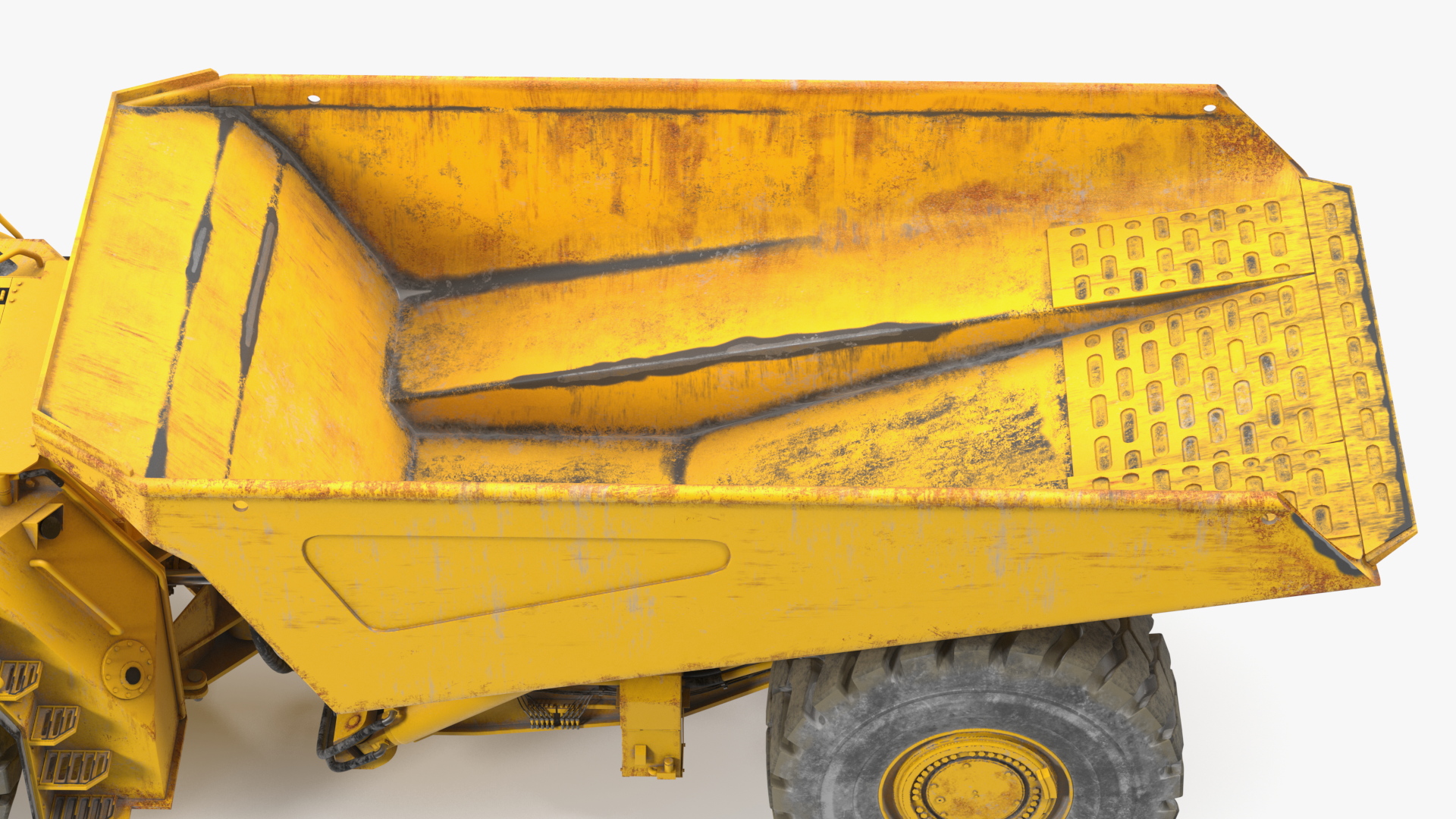 Underground Mining Truck Dirty Rigged 3D