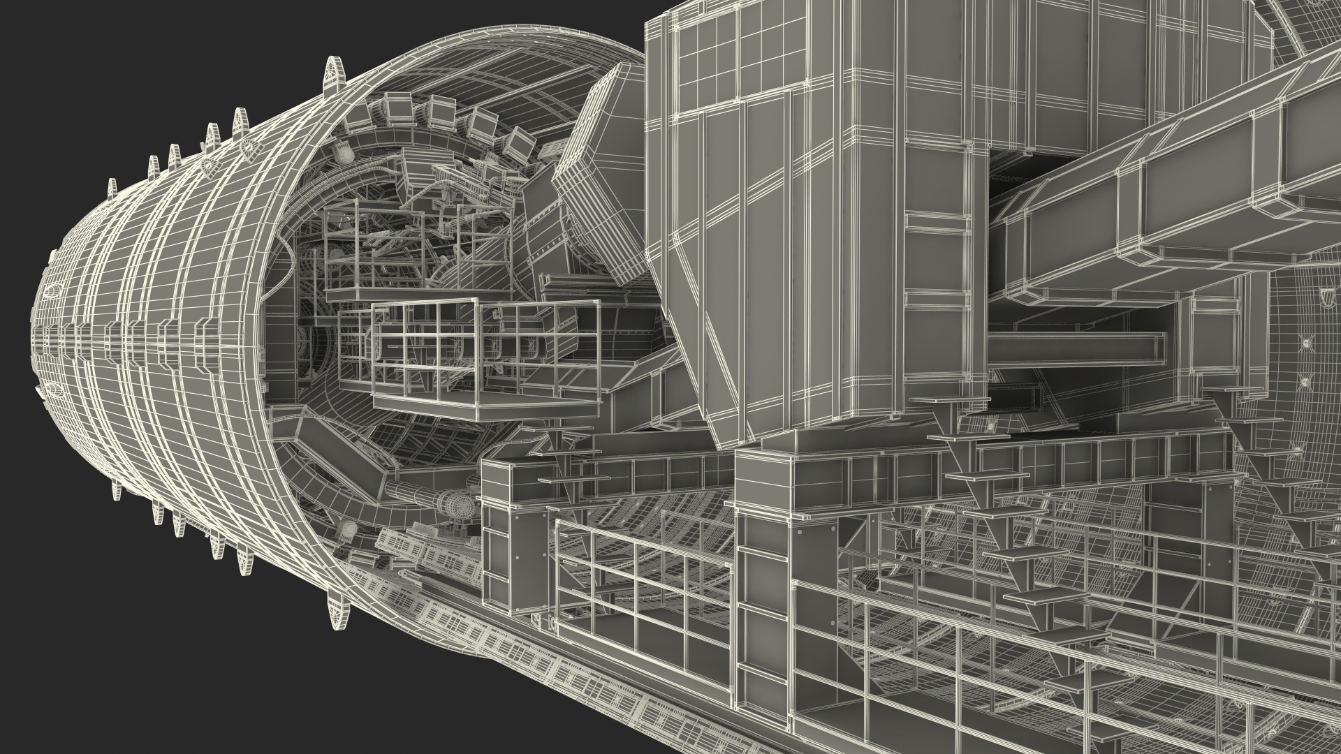 3D Nora Tunnel Boring Machine