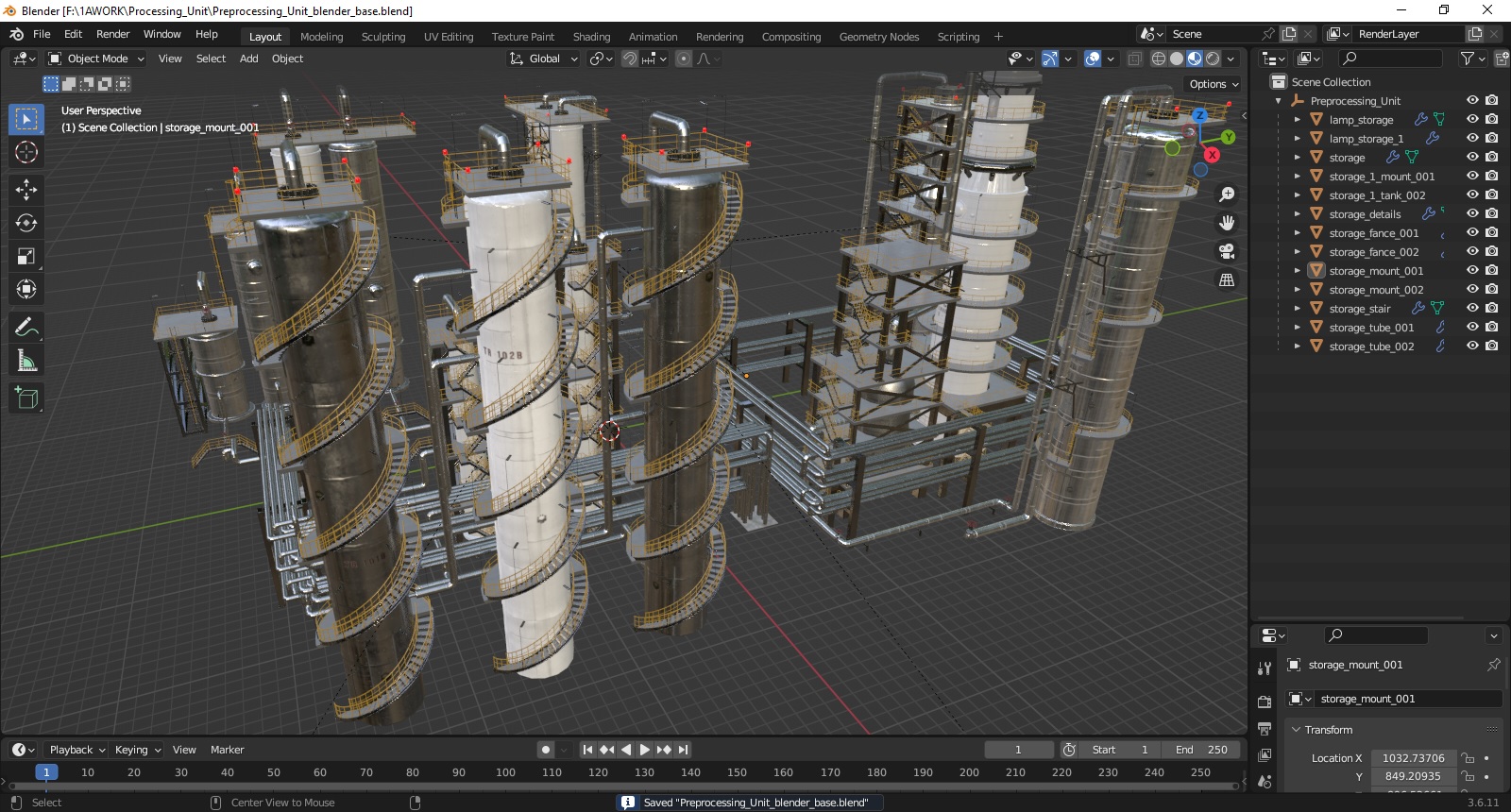 3D model Processing Unit