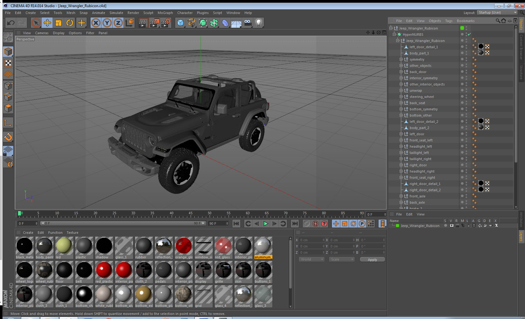 3D Jeep Wrangler Rubicon
