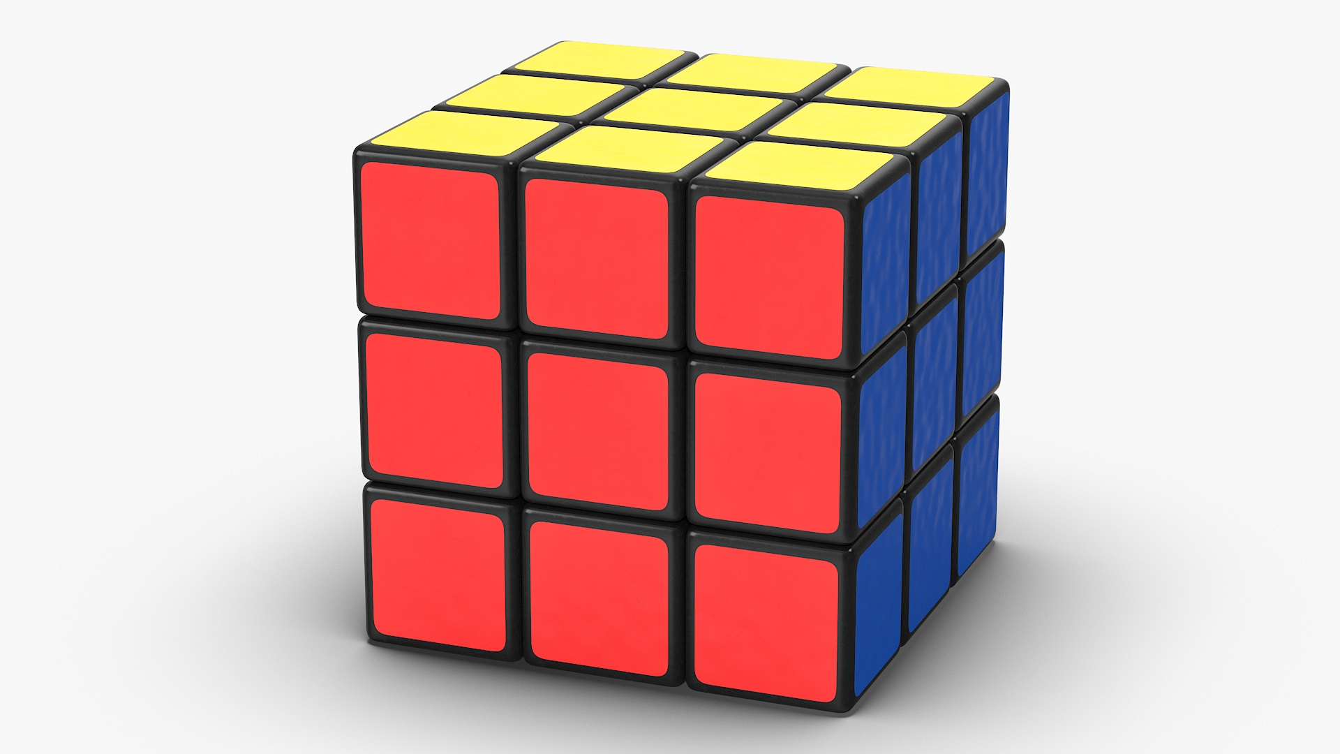 3D Rubiks Cube Puzzle model