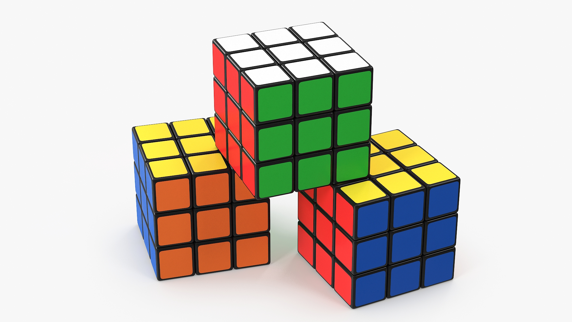 3D Rubiks Cube Puzzle model