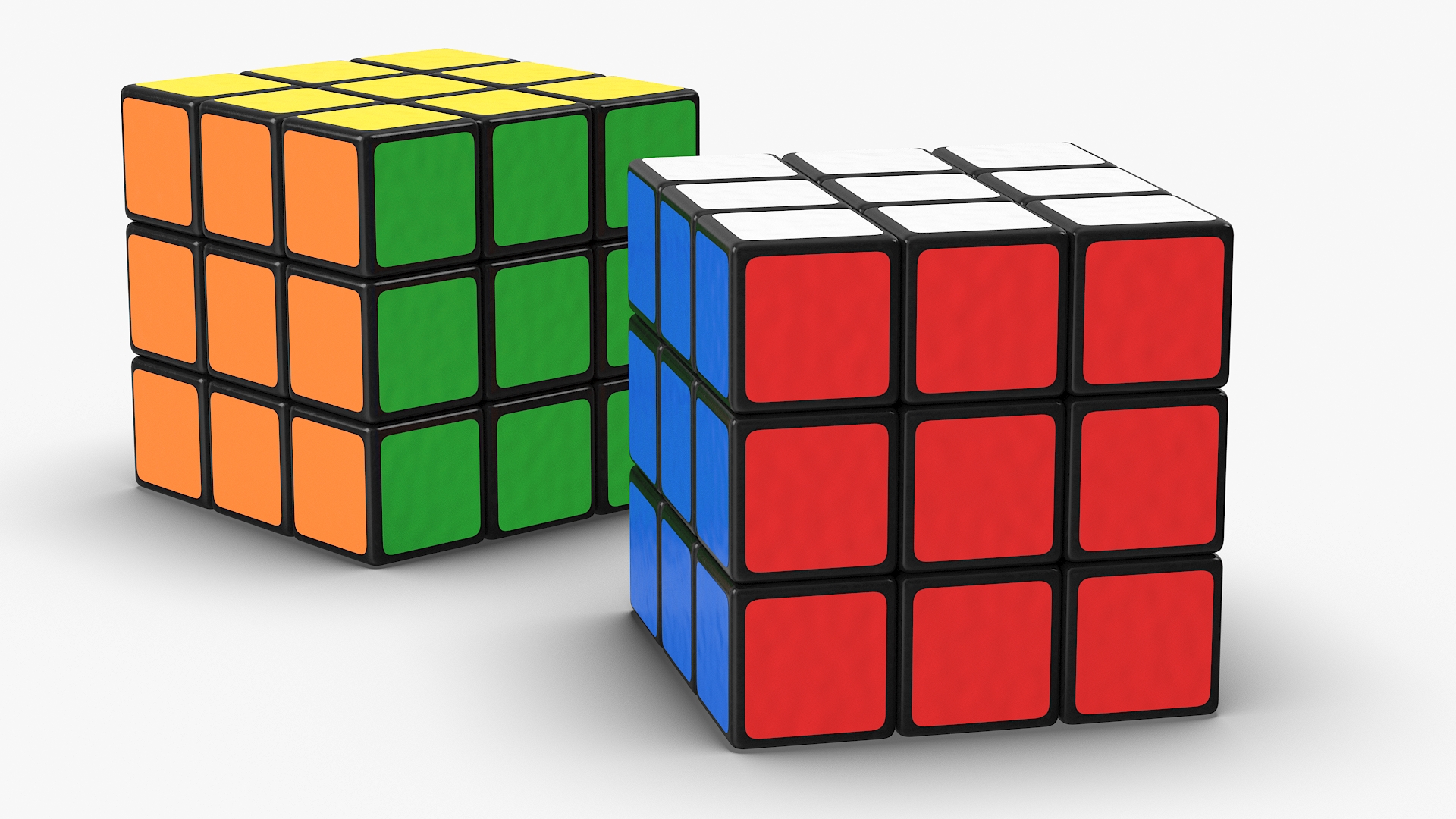3D Rubiks Cube Puzzle model