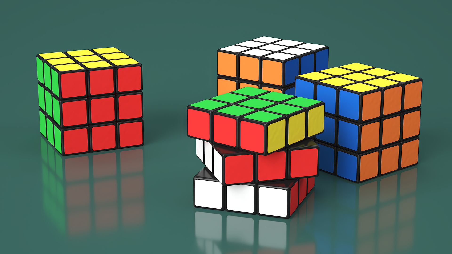 3D Rubiks Cube Puzzle model