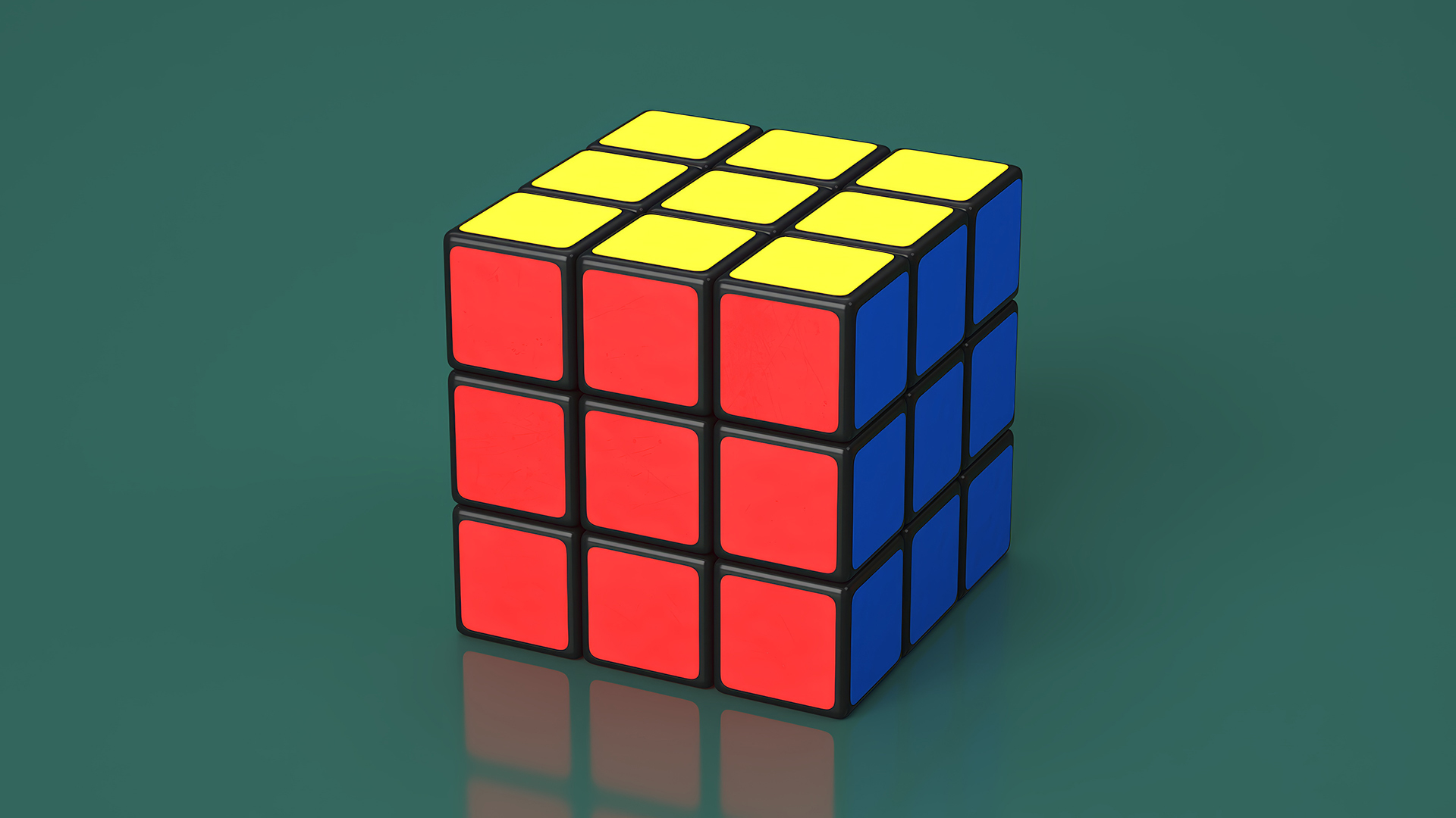 3D Rubiks Cube Puzzle model