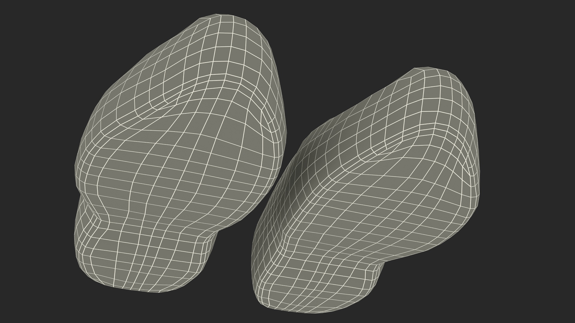 3D model Vintage Wooden Shoes