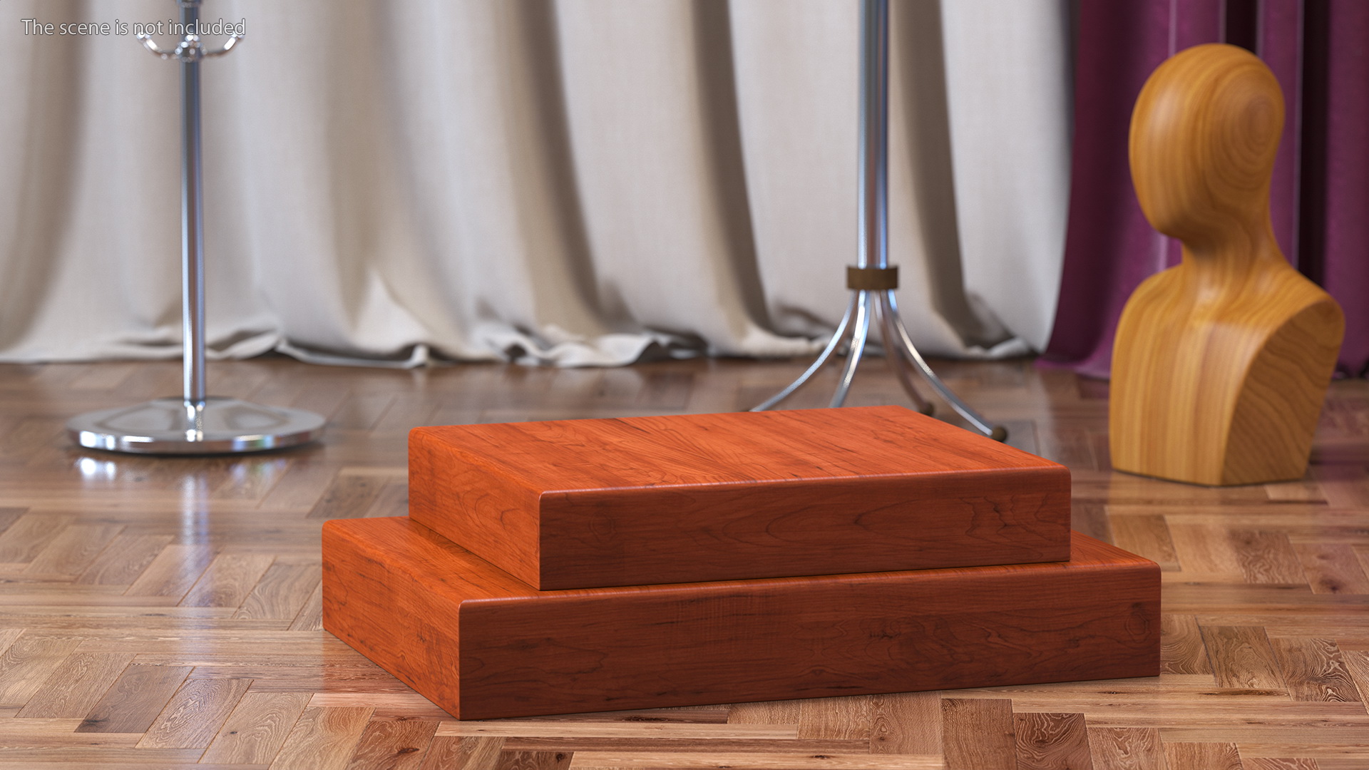 3D Wooden Podium model