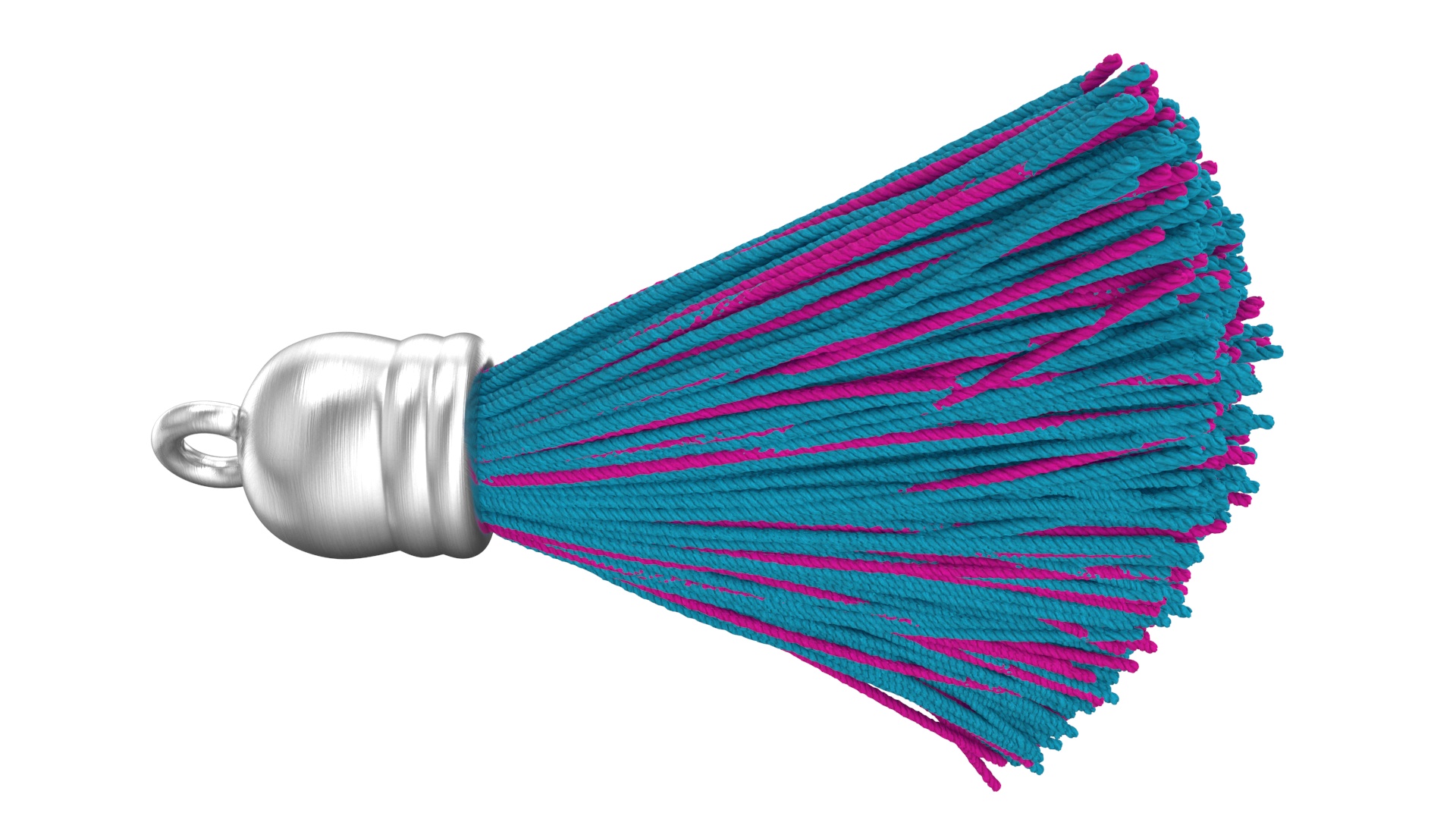 Metal Cap Woolen Multicolor Tassel 3D model