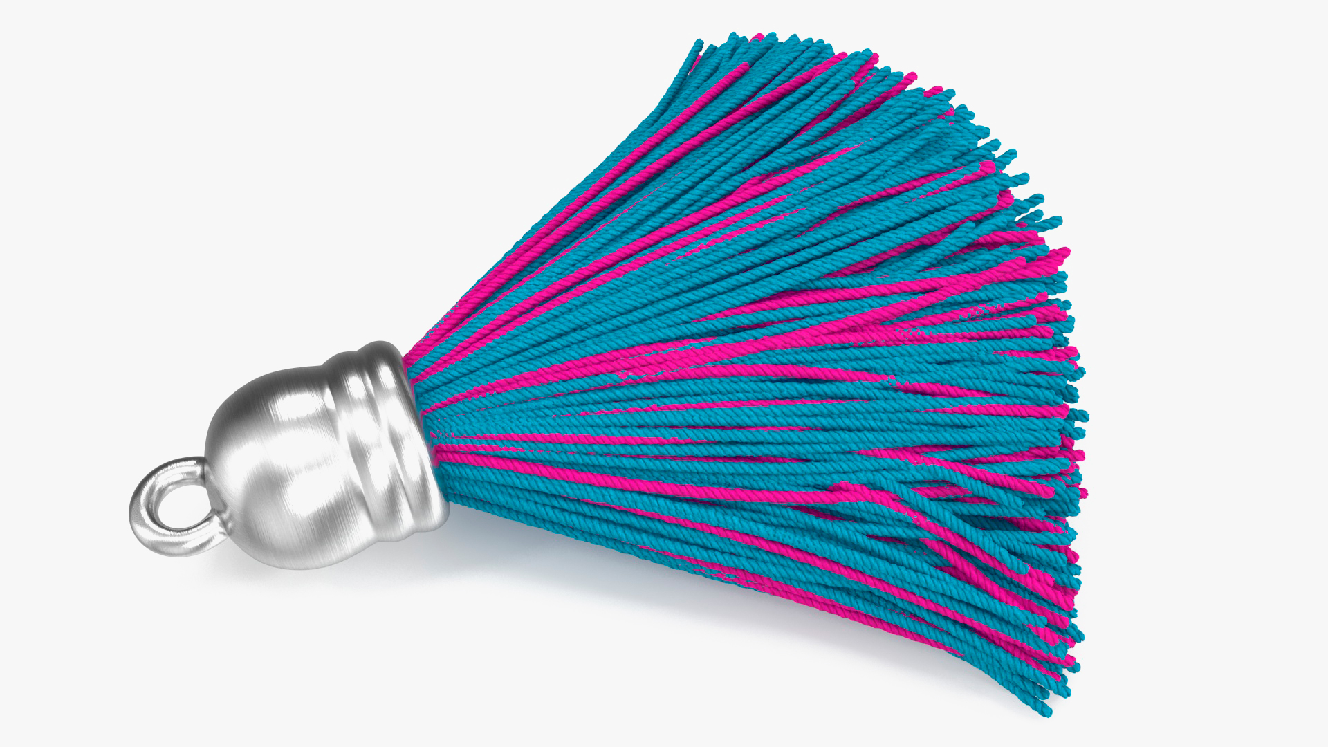 Metal Cap Woolen Multicolor Tassel 3D model